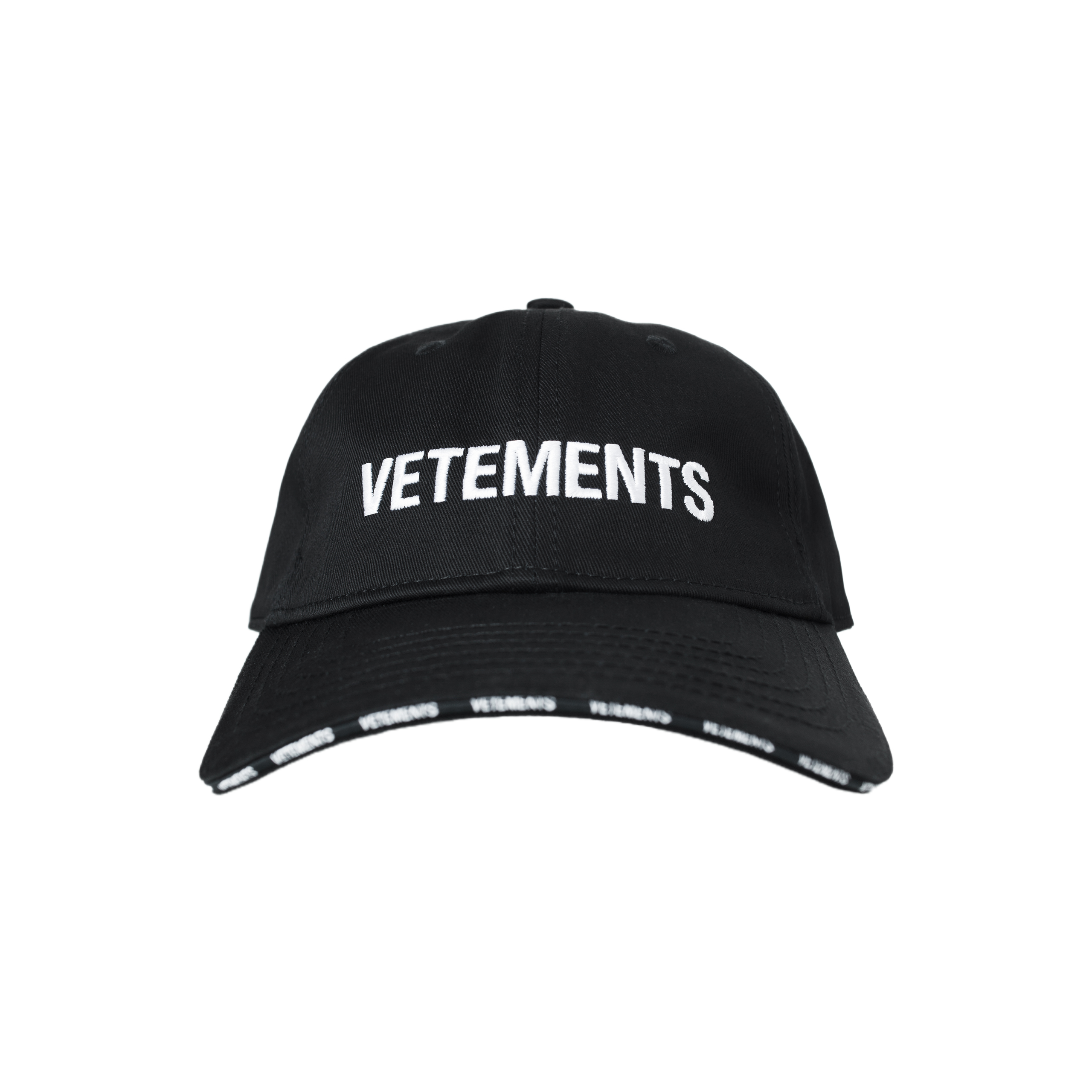 Buy VETEMENTS men black embroidered logo cap for €287 online on SV77,  UE63CA100B/1052