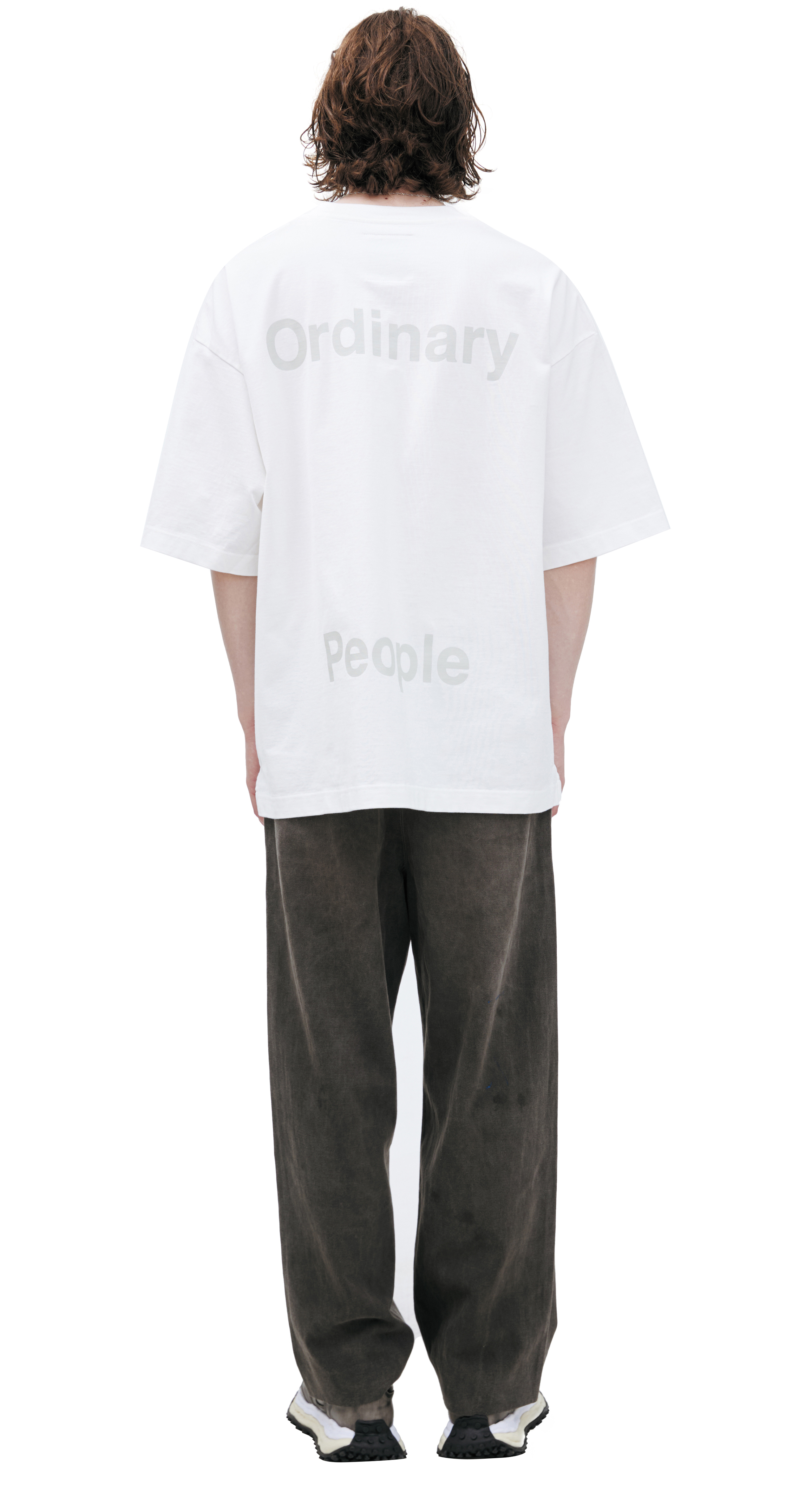 maison mihara yasuhiro tシャツ Buy Maison Mihara Yasuhiro men white ordinary people t-shirt for