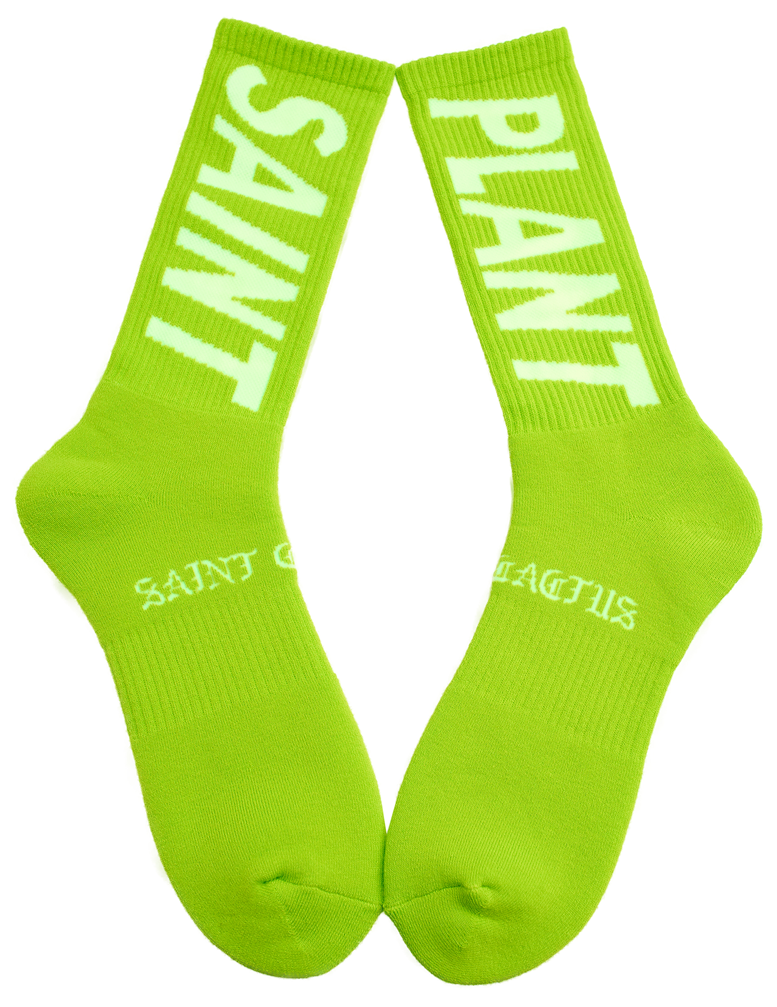 Buy Saint Mxxxxxx men green 'saint plant' socks for $105 online on