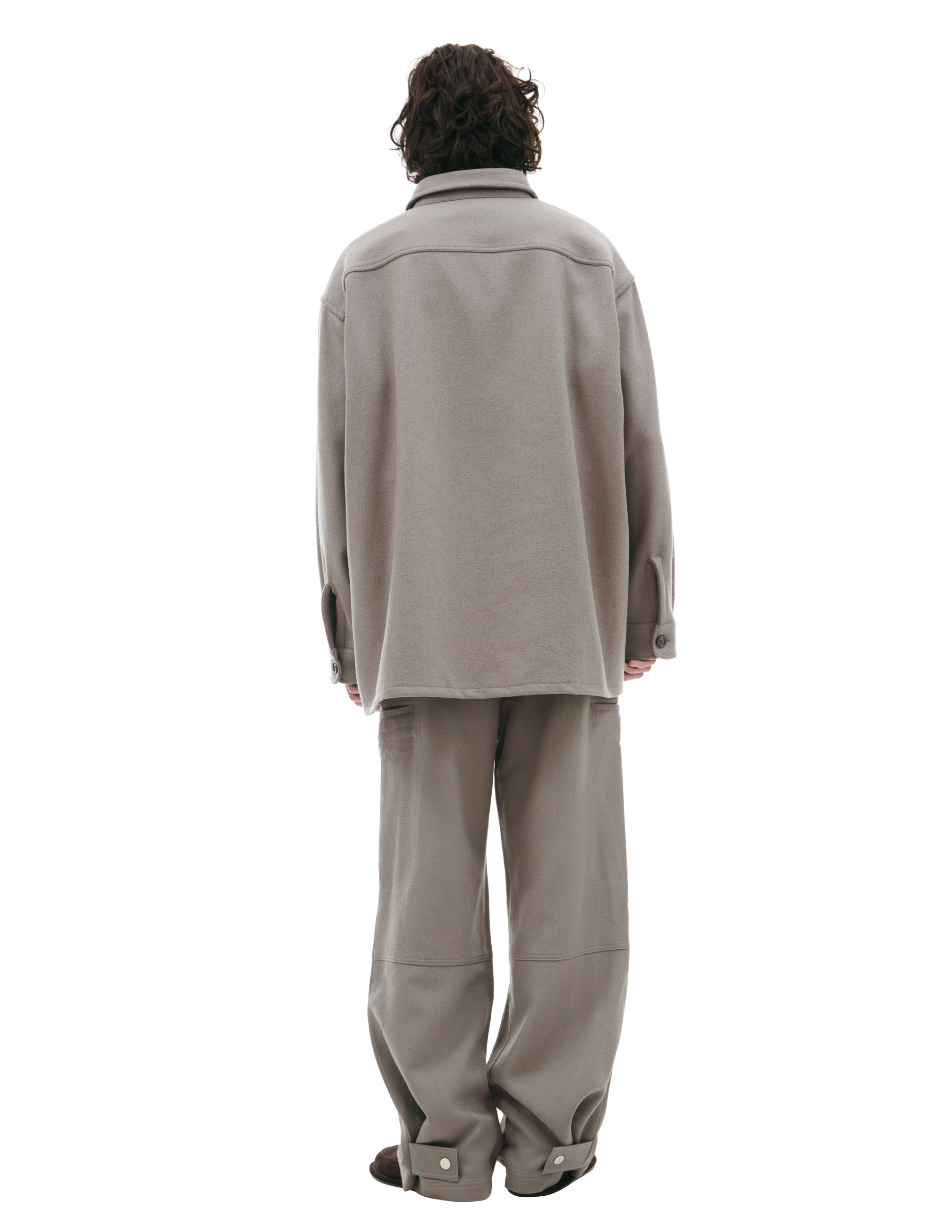 Ami Alexandre Mattiussi Shirt With Patch Pockets In Beige