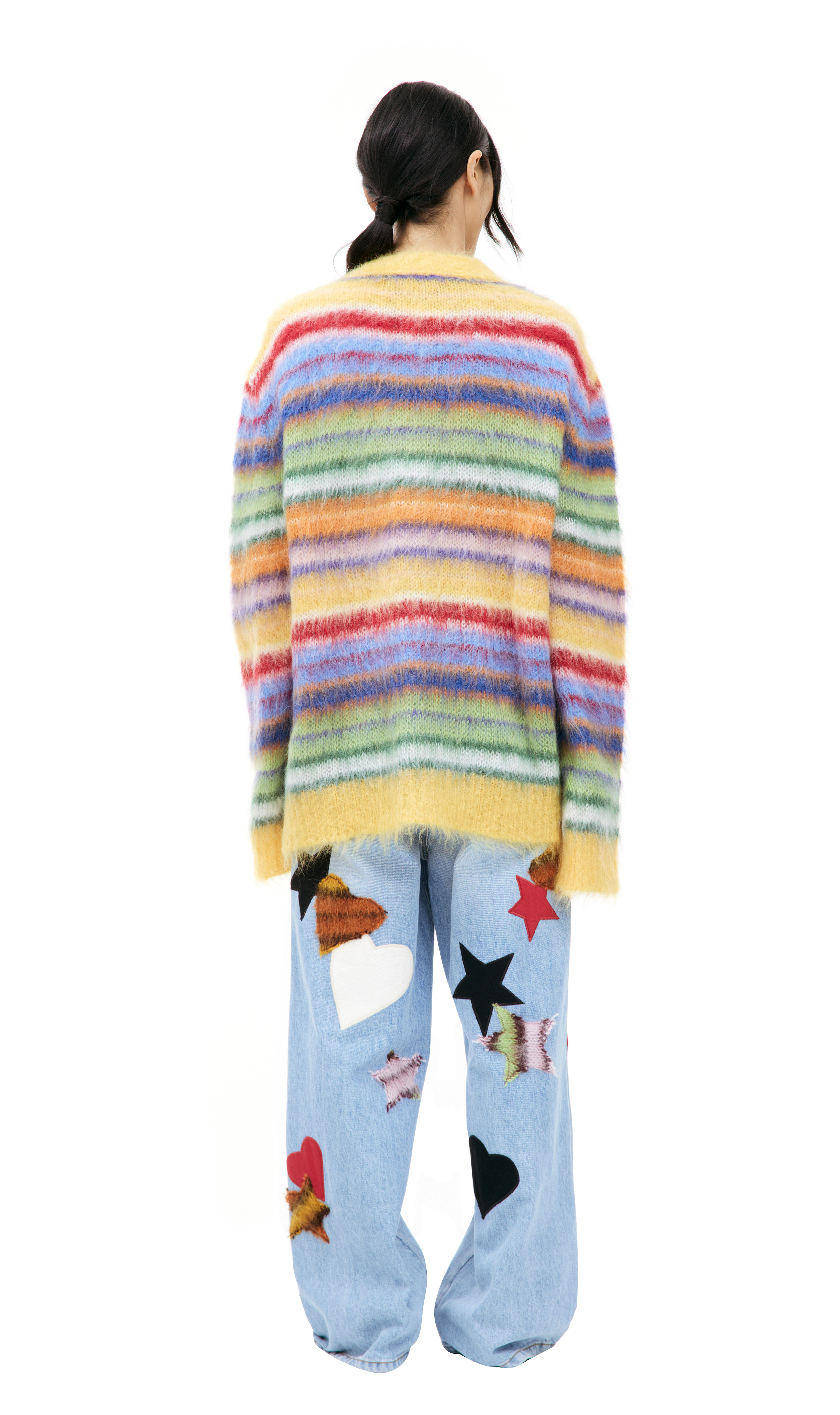 タイムセールWACKOMARIA STRIPED MOHAIR CARDIGAN タイムセールWACKOMARIA STRIPED MOHAIR CARDIGAN