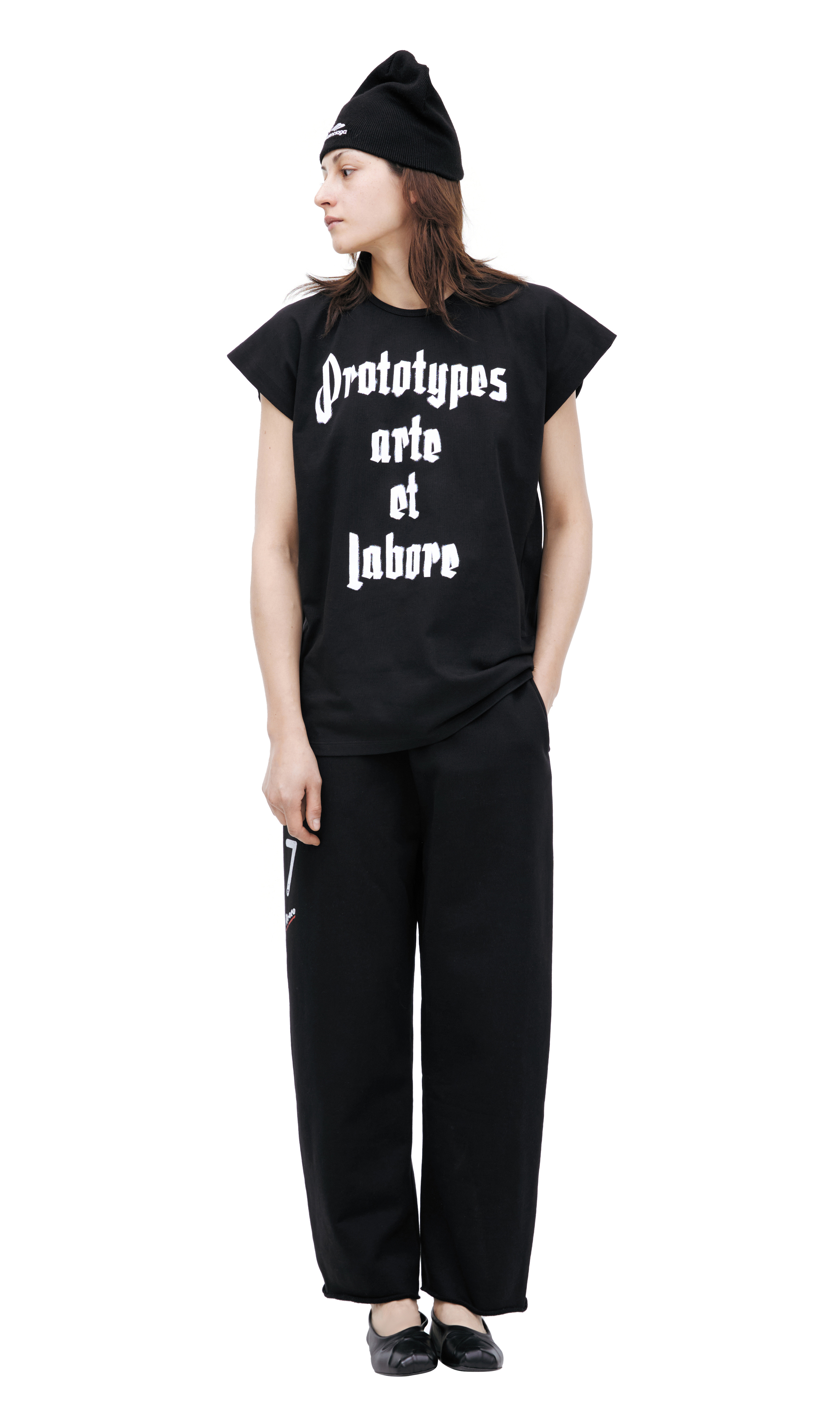 Prototypes Sweatpants With Print In Black