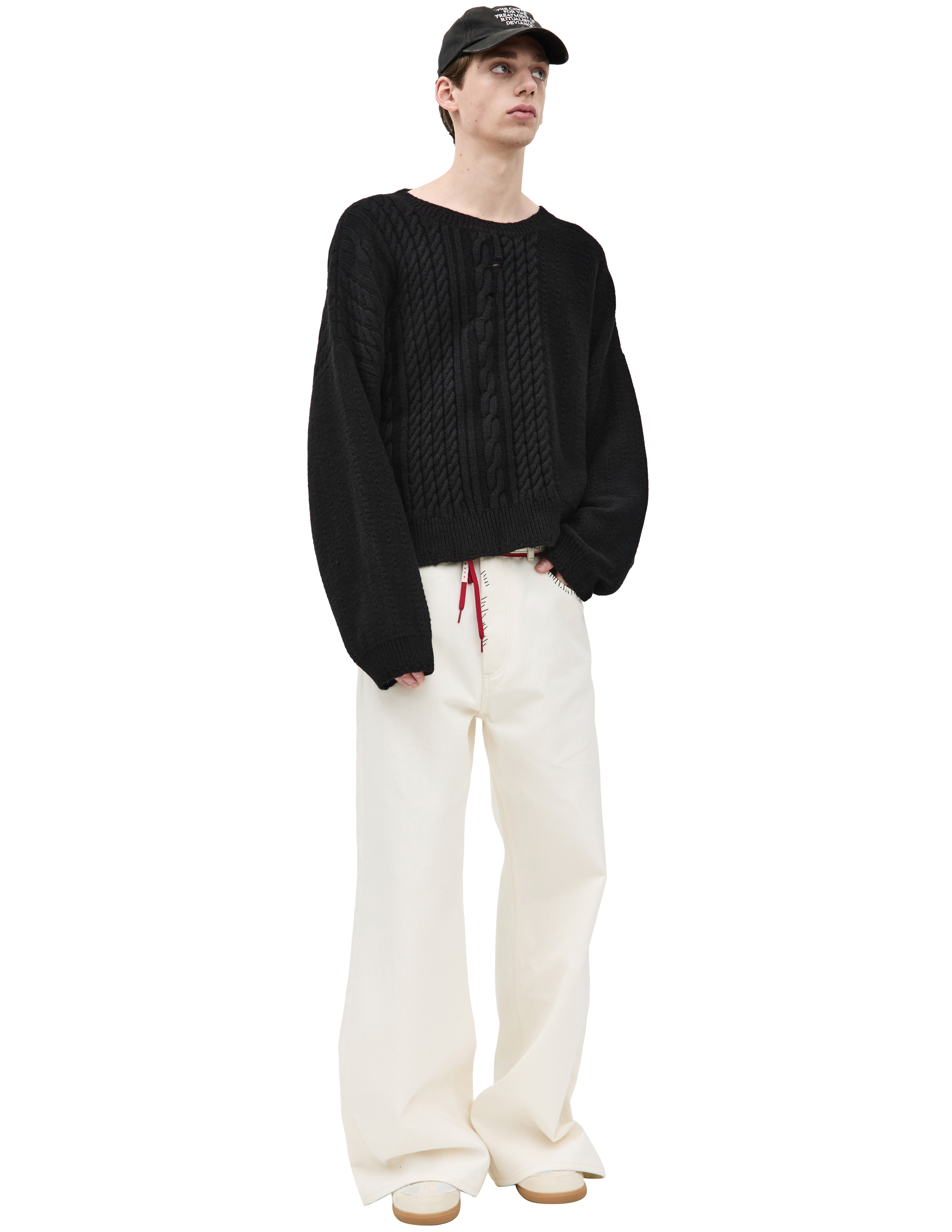 Enfants Riches Deprimes Cashmere Knit Sweater In Black