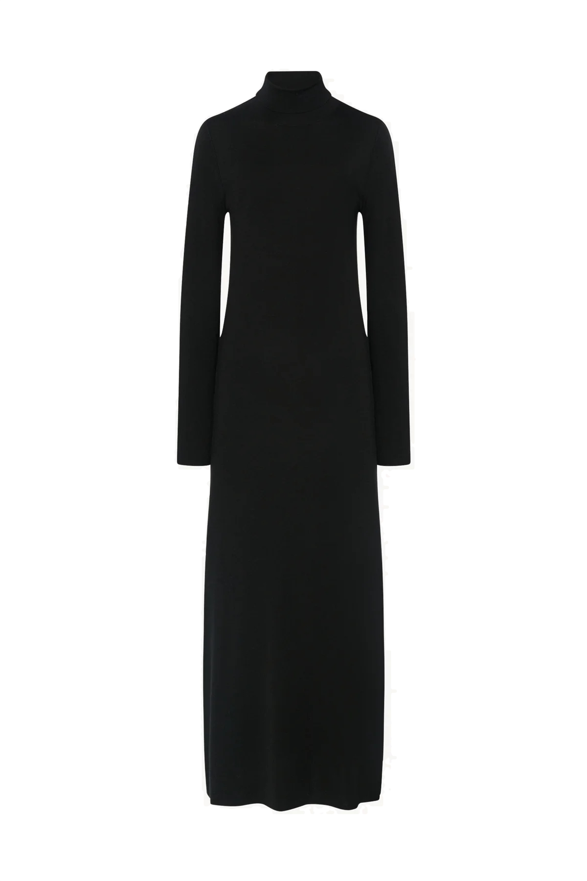 The Row Black wool dress