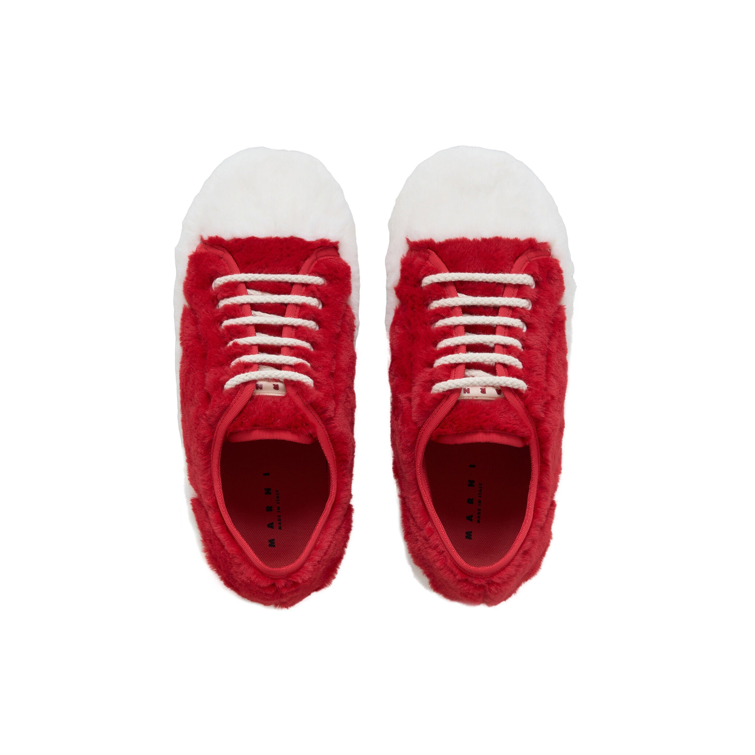 Marni Women's Fluffy Sneakers In Red