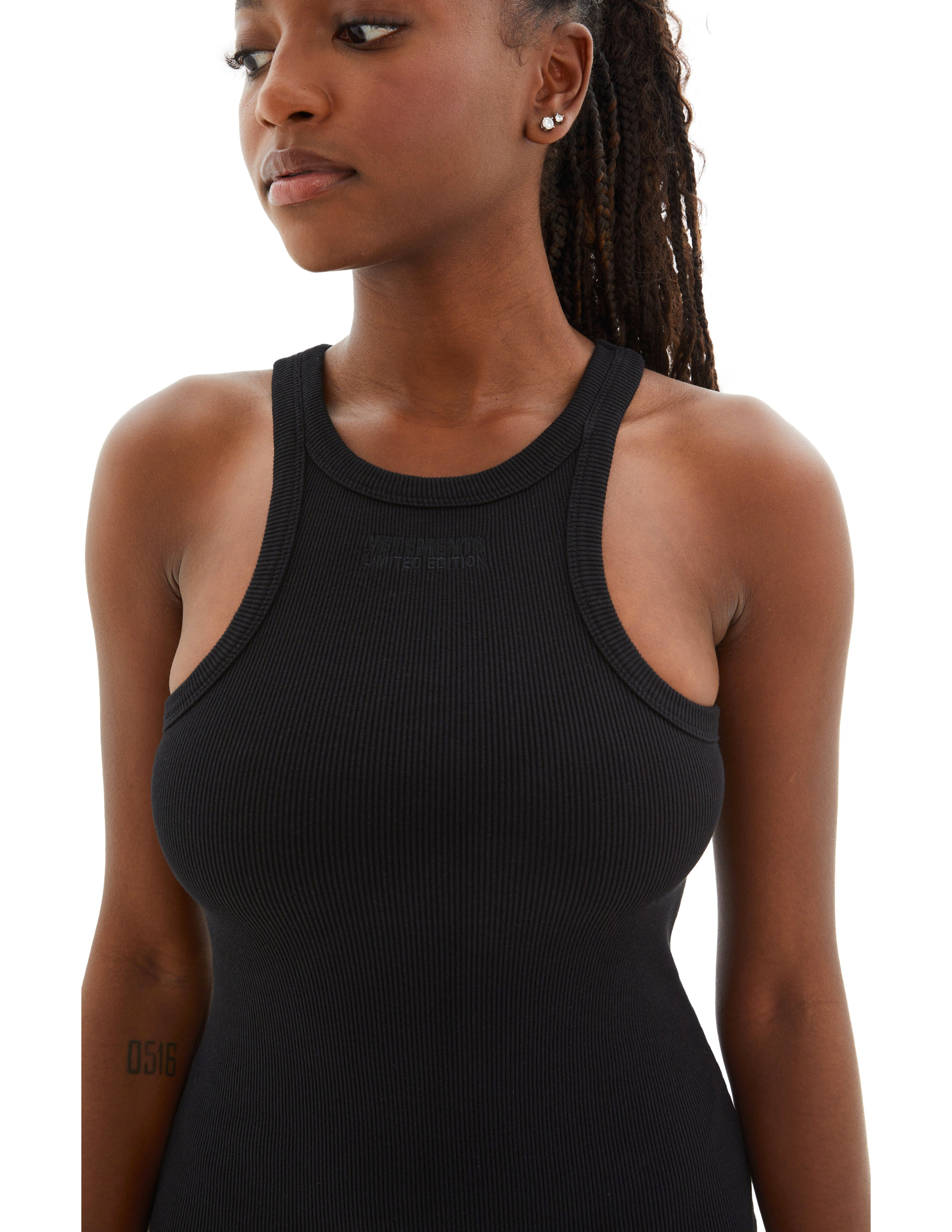 Vetements Racing Tank Top Dress In Black