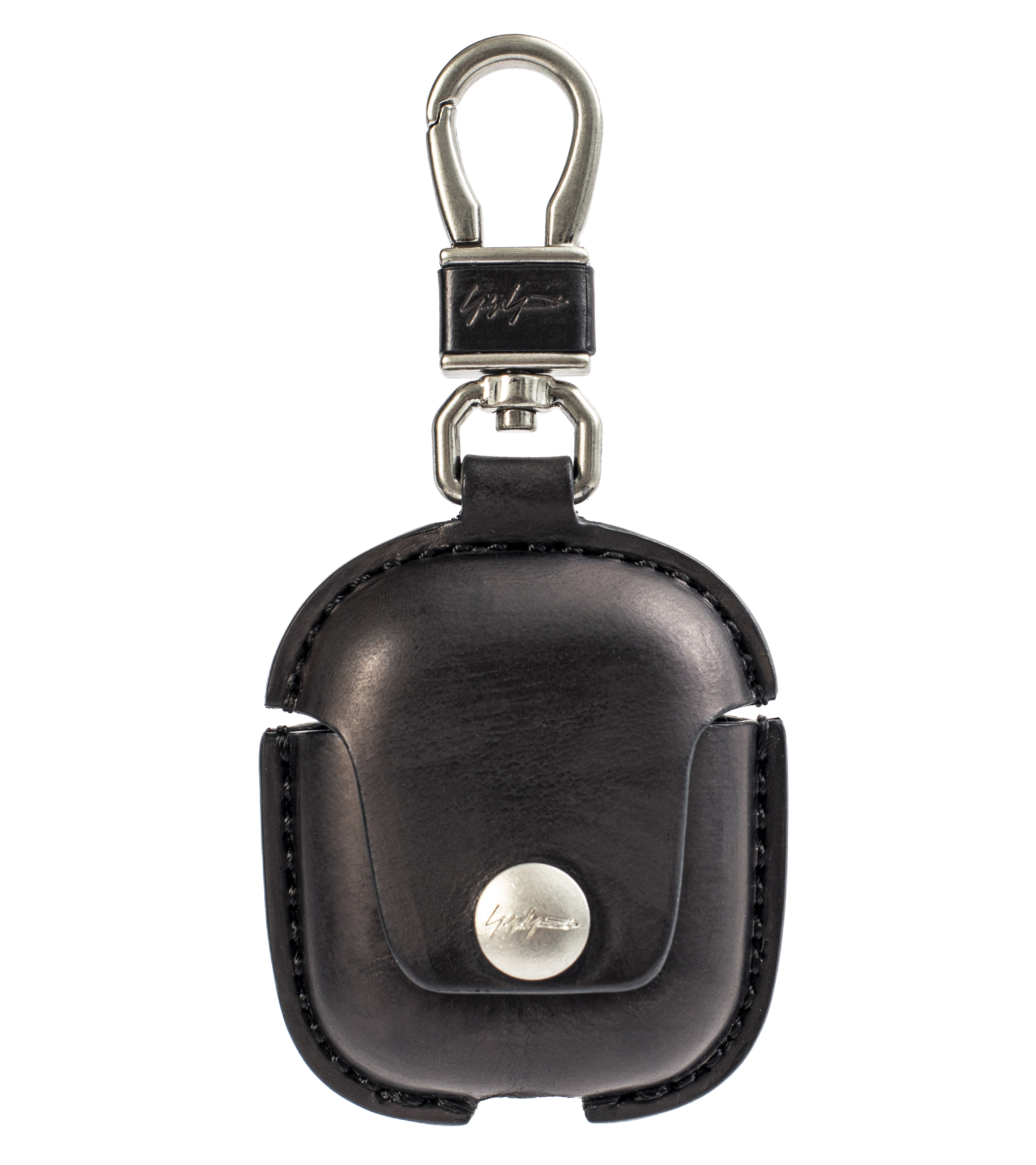 Buy Yohji Yamamoto men black leather airpods case for $310 online on SV77,  HG-A06-761