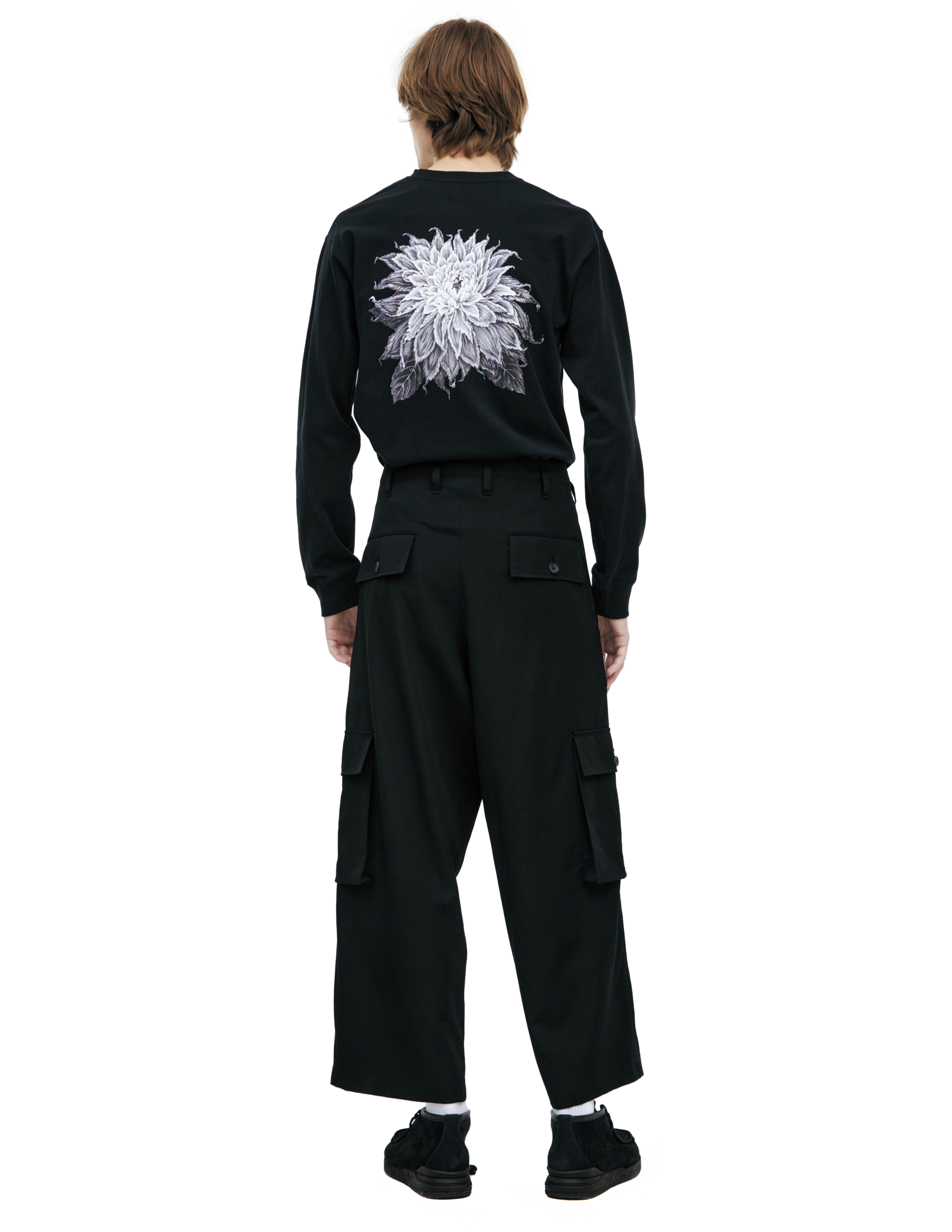 Yohji Yamamoto Black Cargo Trousers