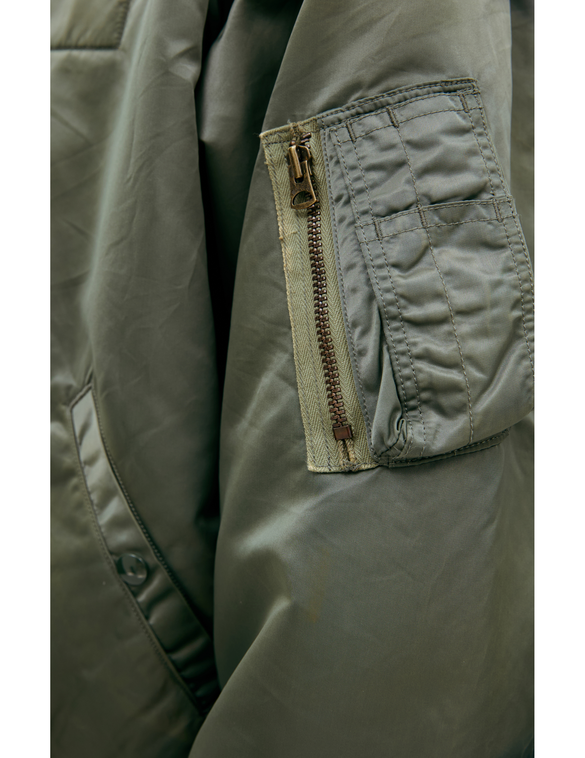 Saint Mxxxxxx Jacket With Sleeve Inserts In Khaki
