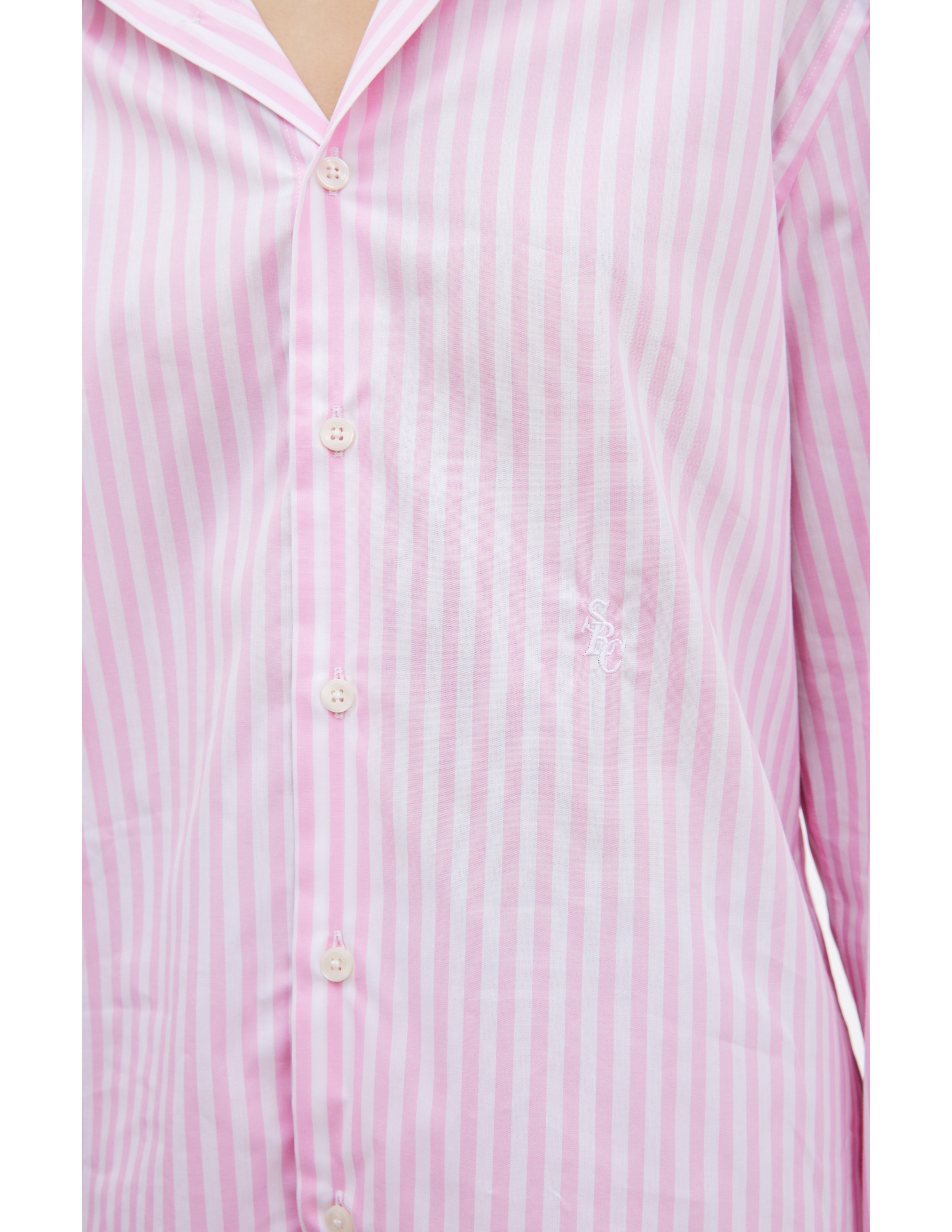 Shop Sporty And Rich Src Logo Shirt In Pink