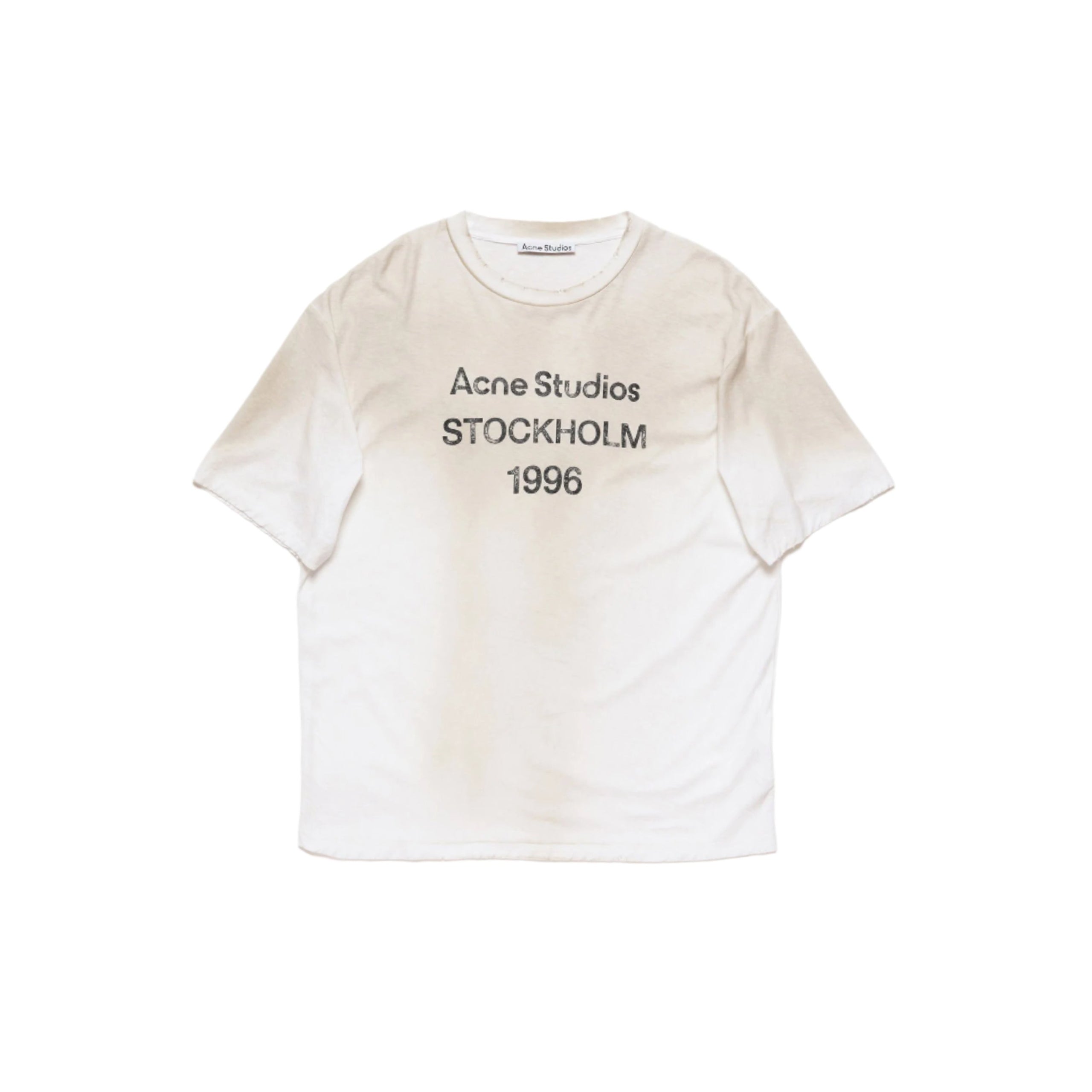 Buy Acne Studios men logo relaxed fit t-shirt for $390 online on