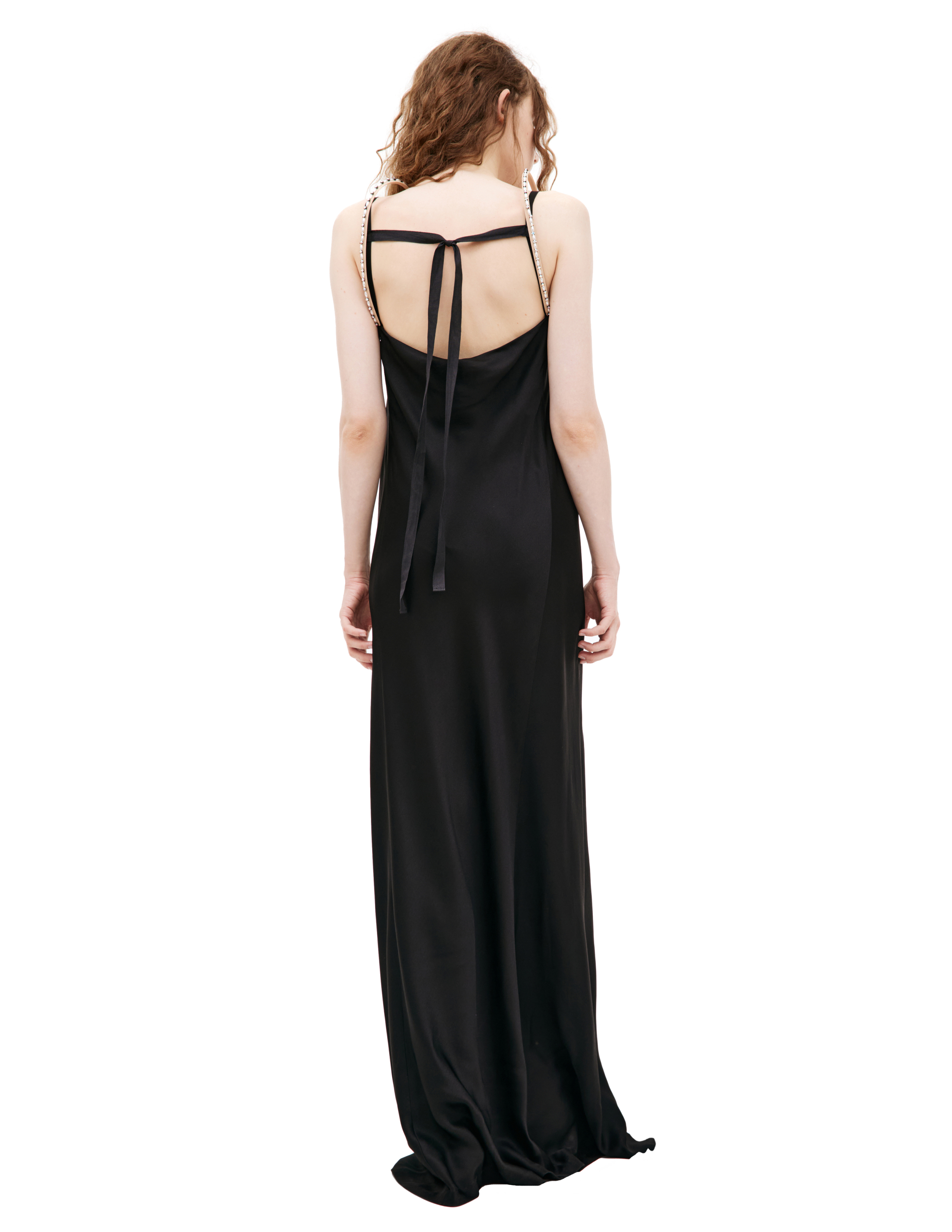 Shop Maison Margiela Black Maxi Dress