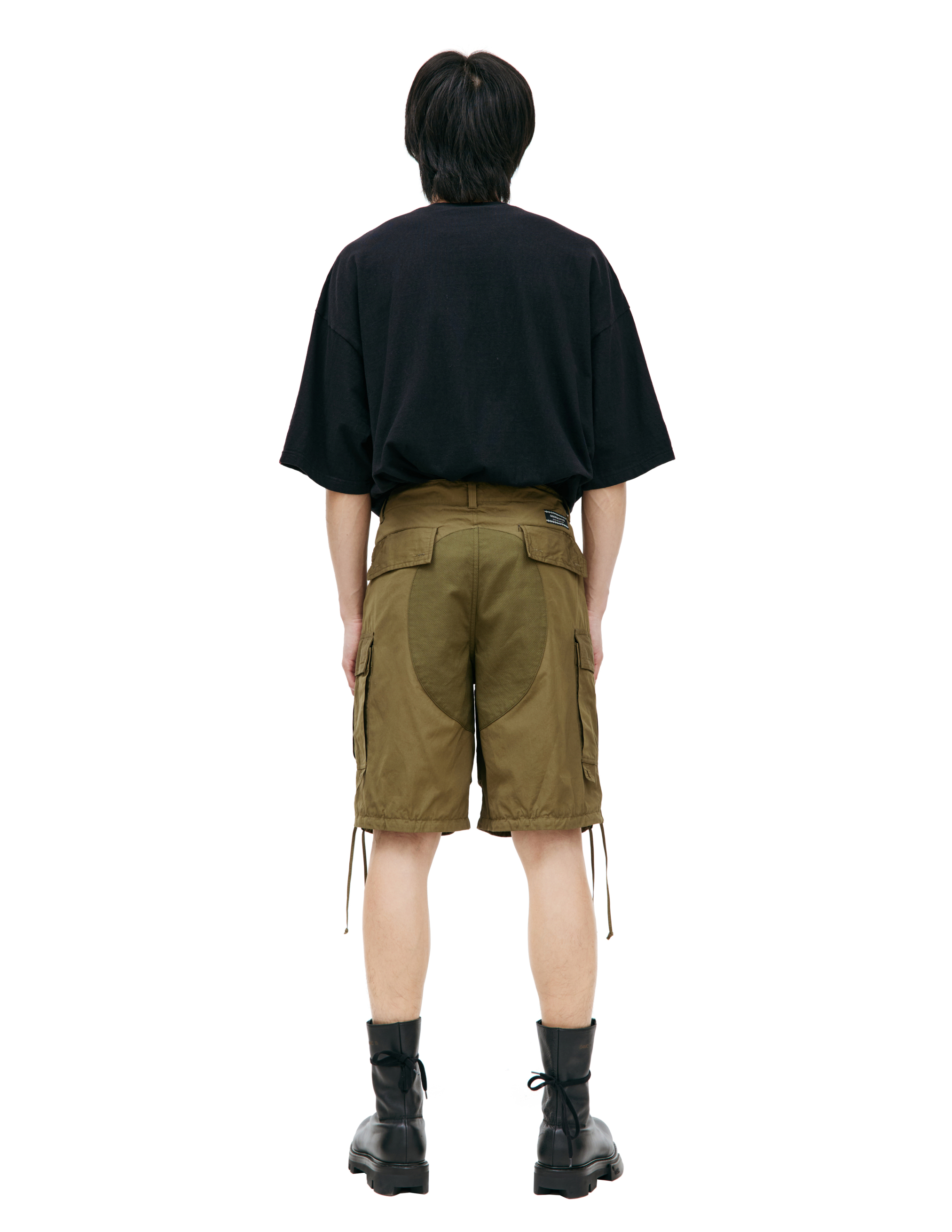 Shop Undercover Khaki Cargo Shorts