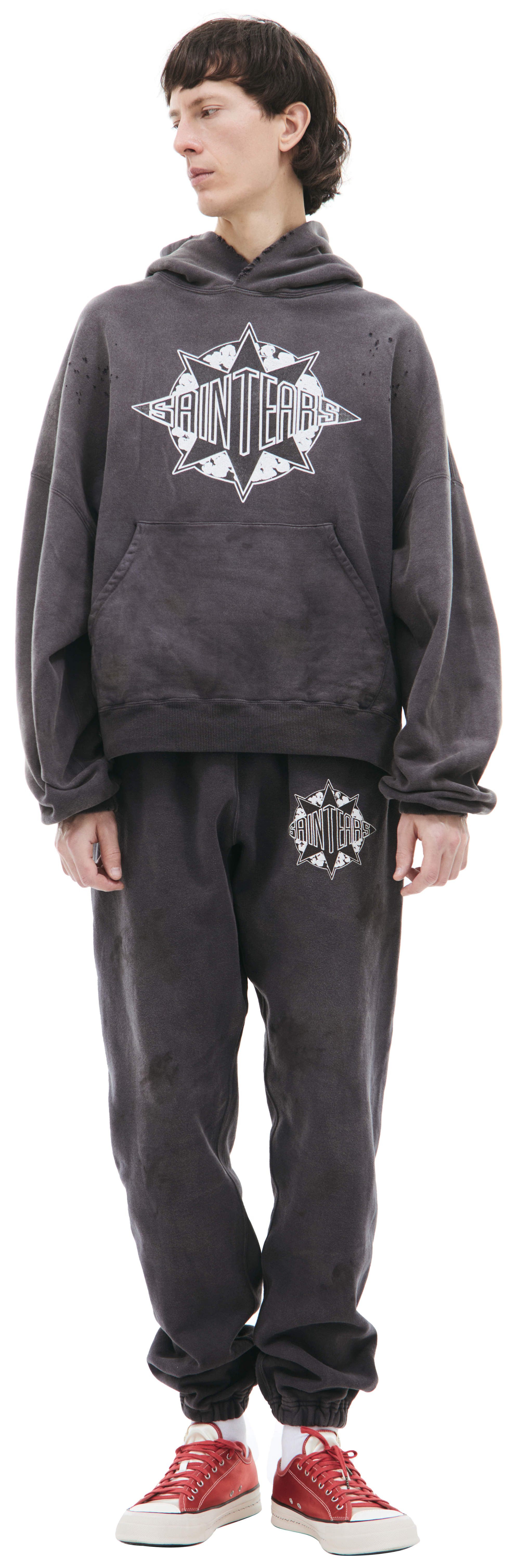 【SAINT Mxxxxxx】DENIM TEARS STT_SWT_SH_STTRS LG/ トレーナー DENIM TEARS x SAINT Mxxxxxx SAINT TEARS Hoodie _ FASCINATE