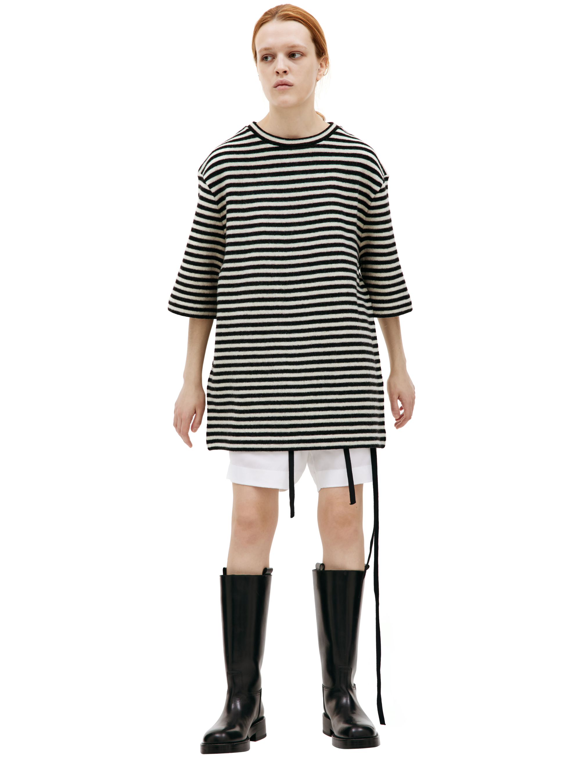 Shop Jil Sander Multistripe Wool Sweater In Multicolor