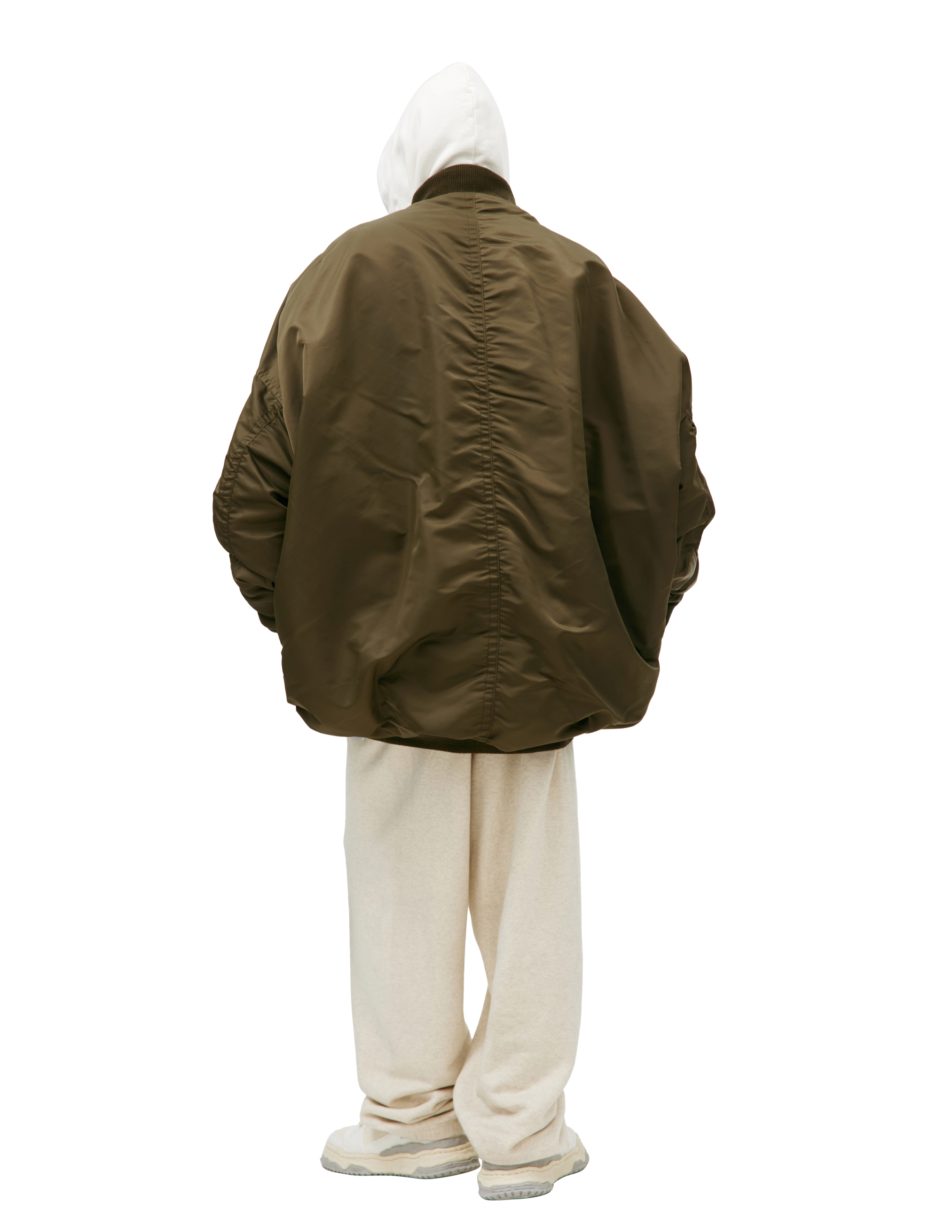 Miharayasuhiro Two-way Zippered Bomber In Khaki