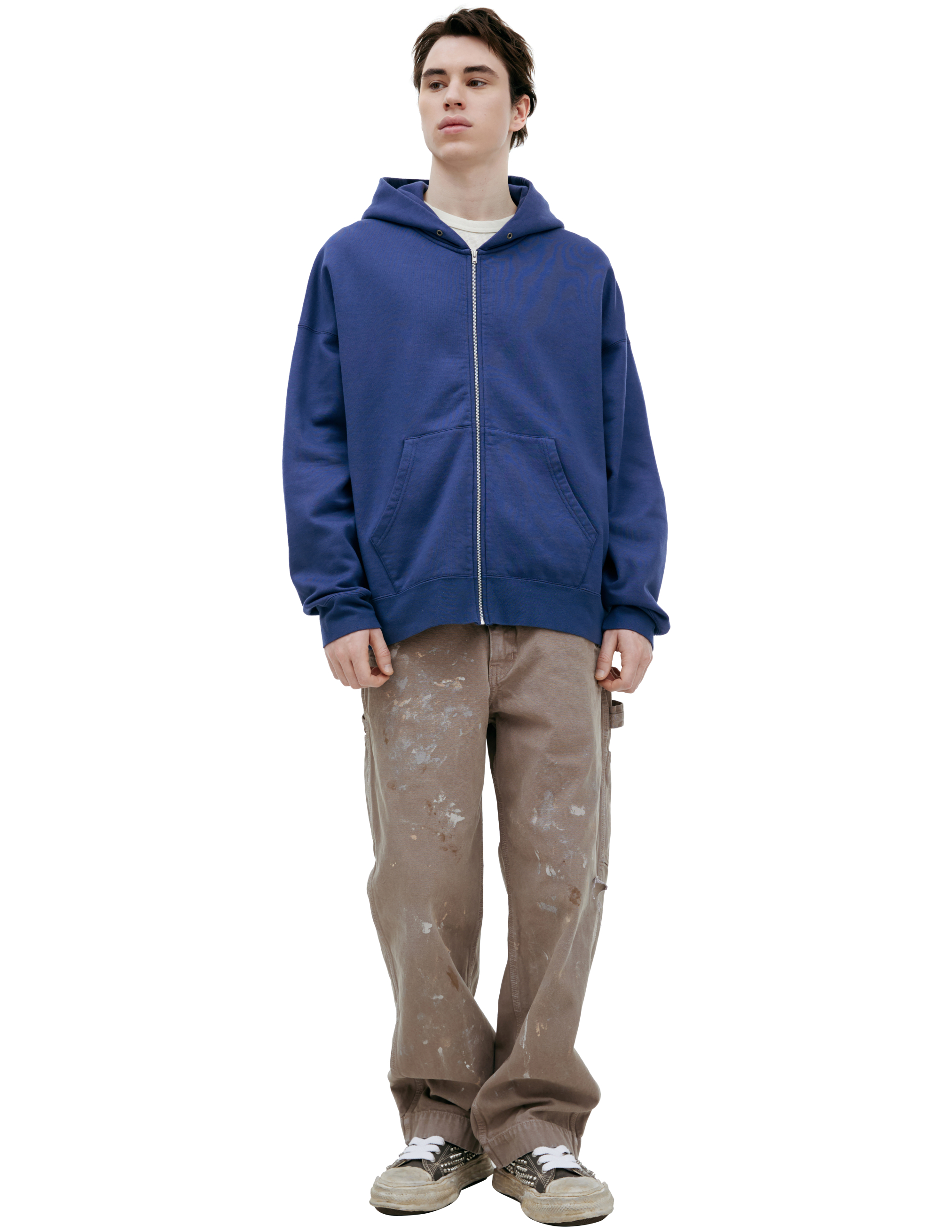 Visvim Ultimate Jumbo Hoodie In Blue