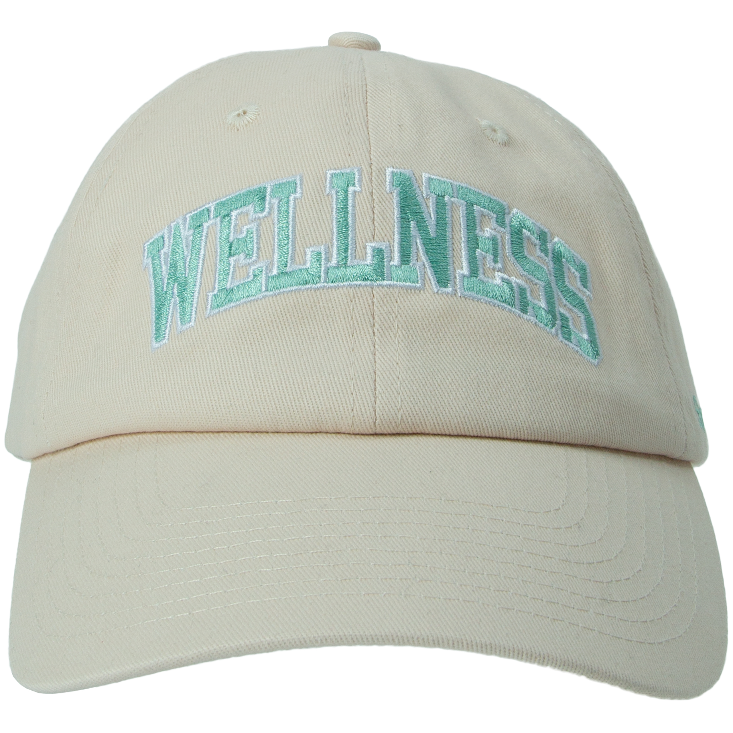 Sporty And Rich 'wellness' Embroidered Cap In Beige