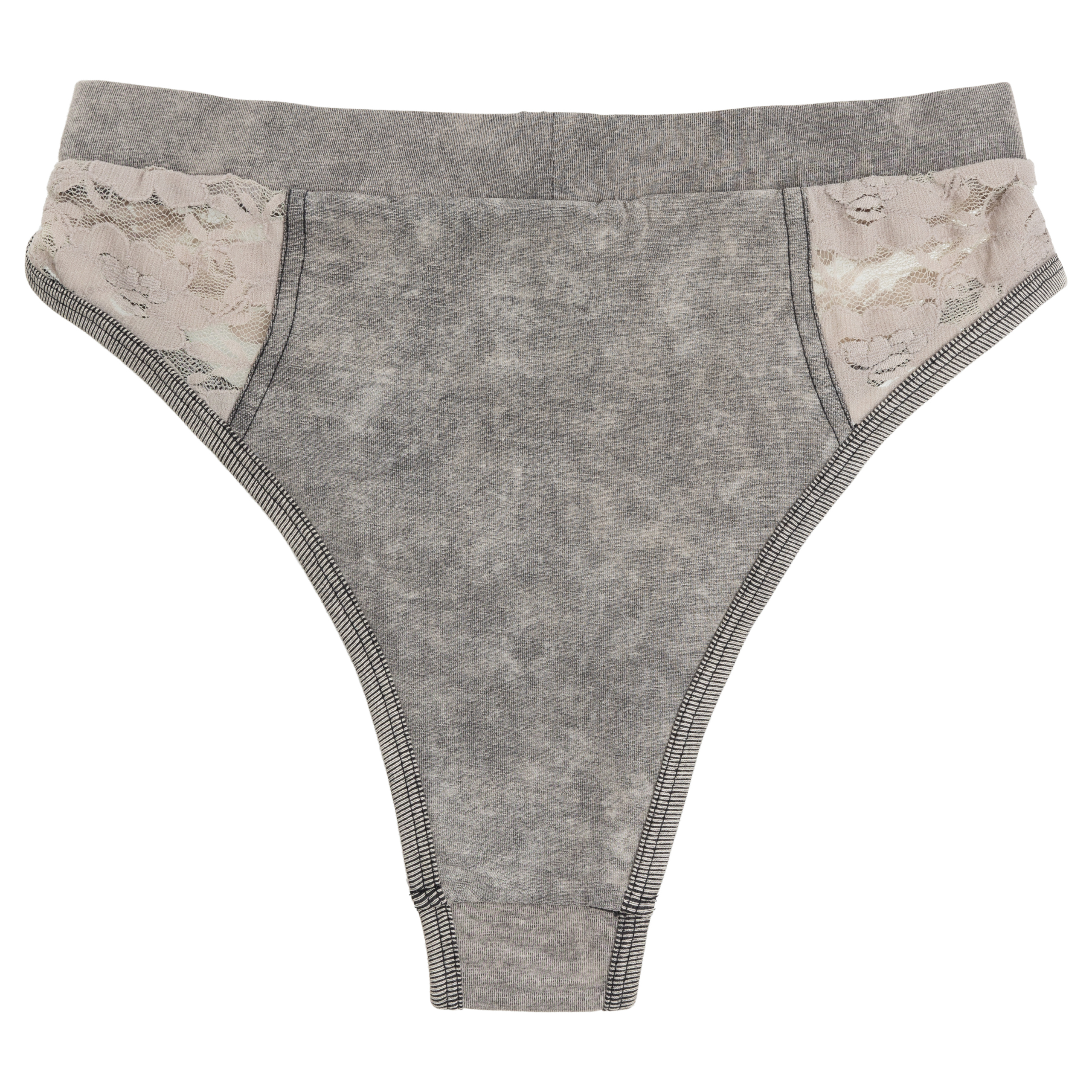 Diesel Lace Brief Ufpn-denim-lace-bikini In Grey