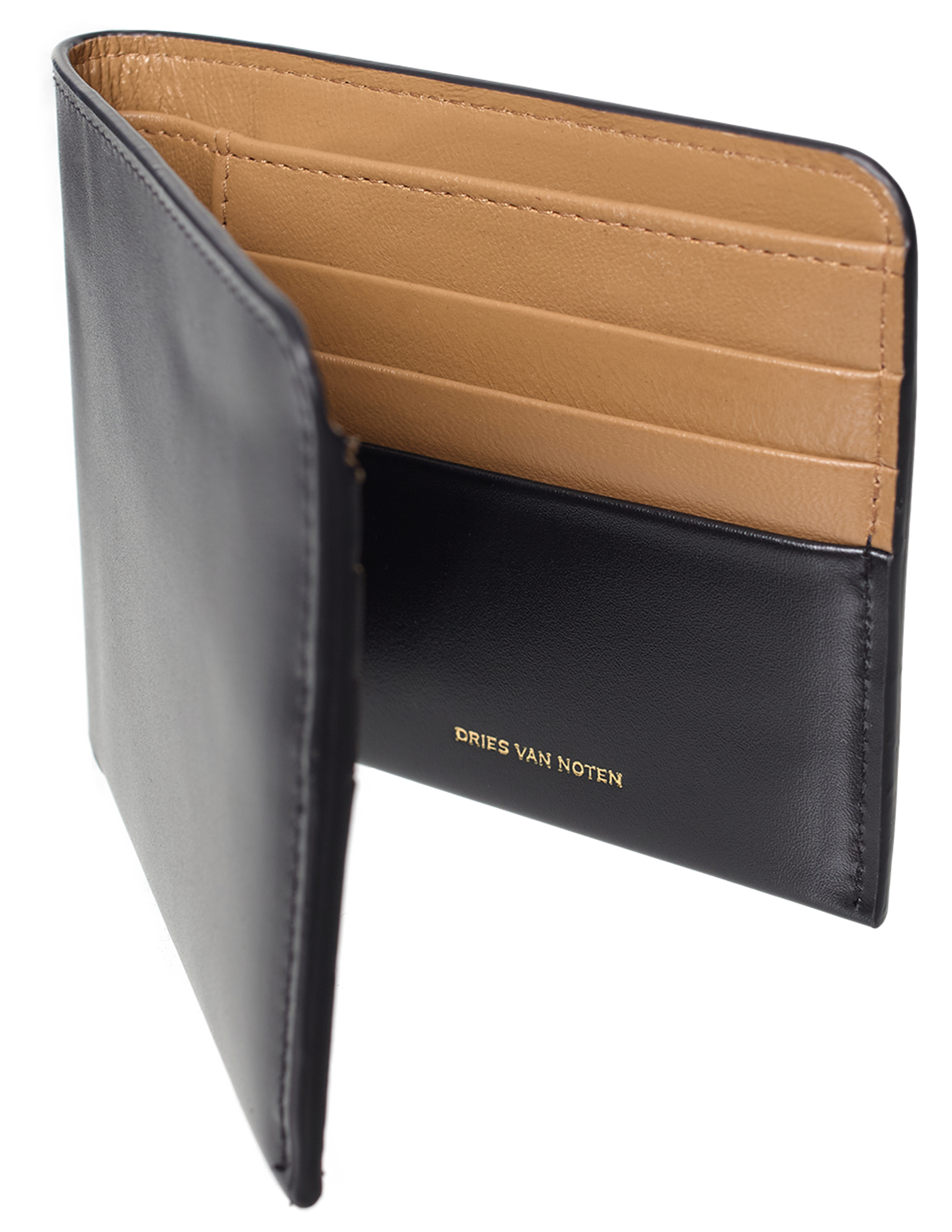 Dries Van Noten Black leather wallet