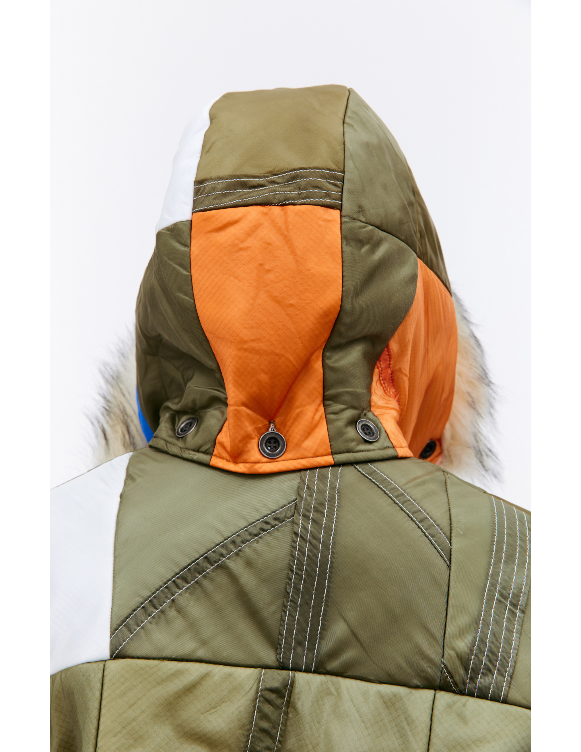 Shop Greg Lauren Parachute Retro Jacket In Khaki