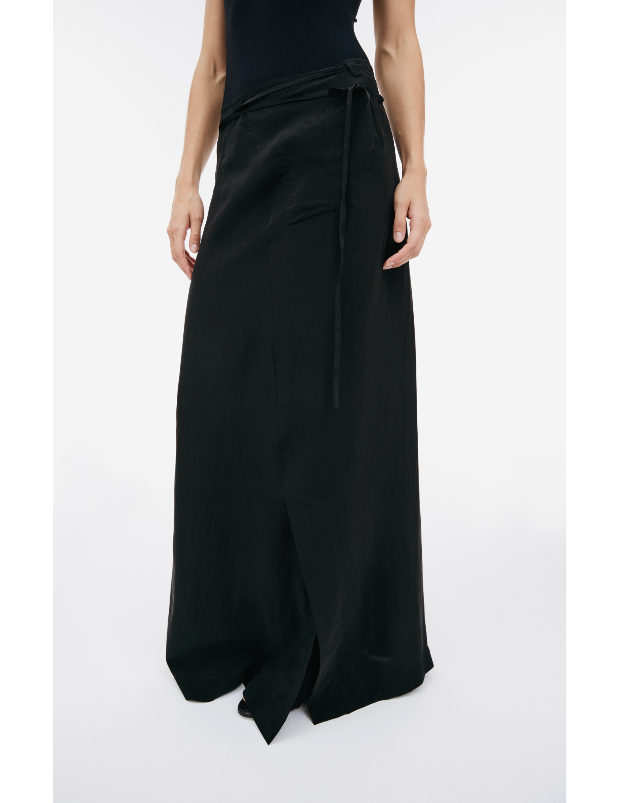 Shop Ziggy Chen Black Maxi Skirt