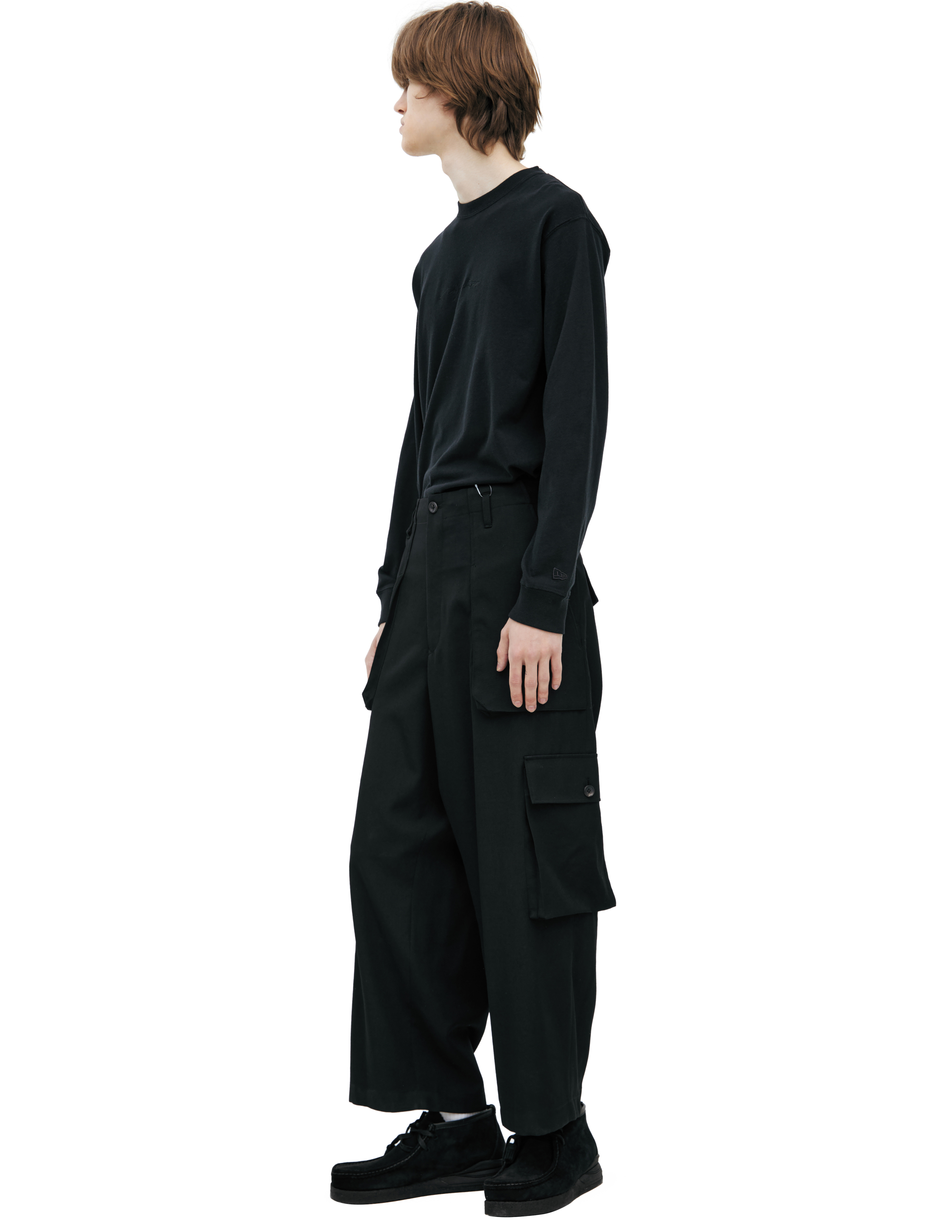 Yohji Yamamoto Black Cargo Trousers