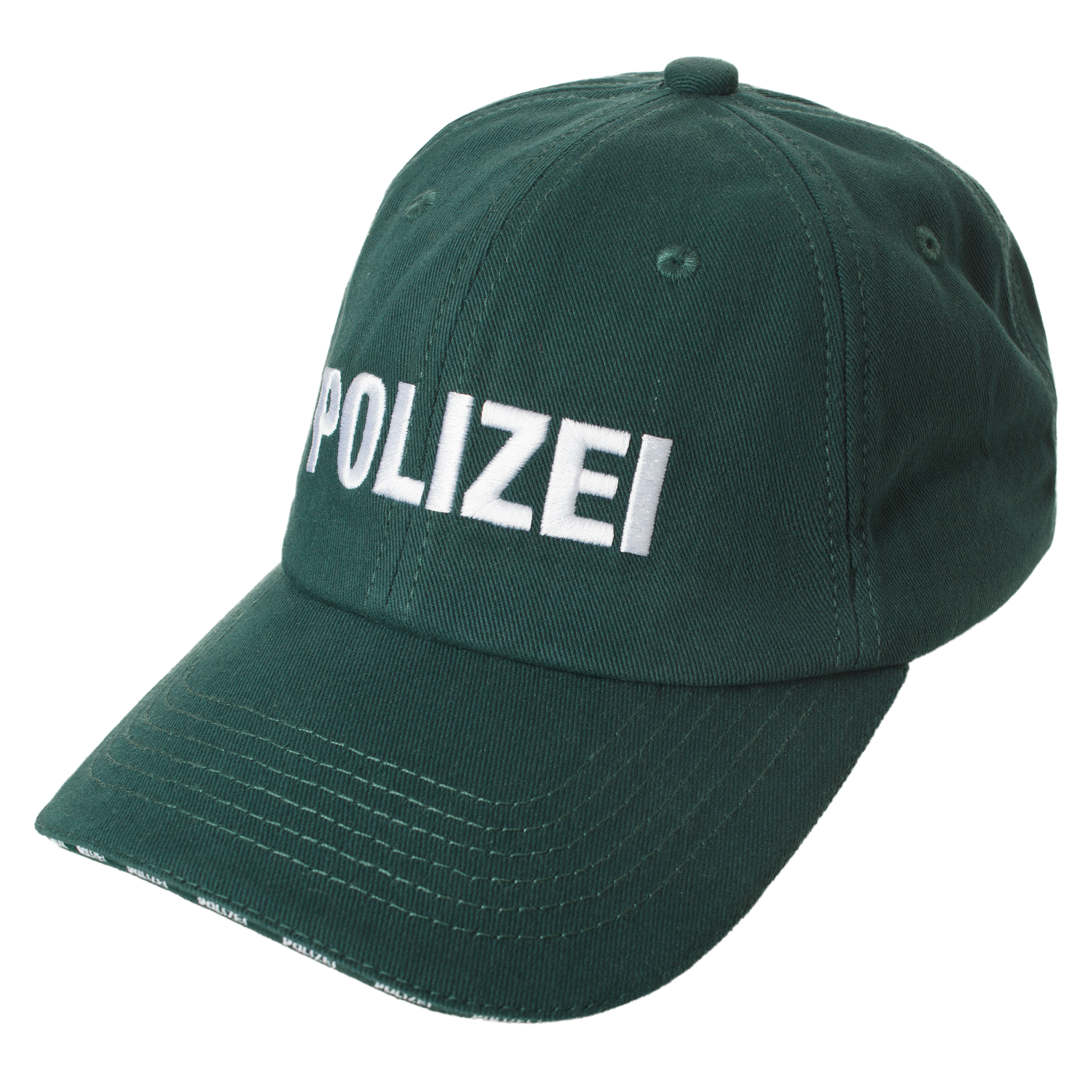 Buy VETEMENTS men green polizei embroidered cap for $294 online on