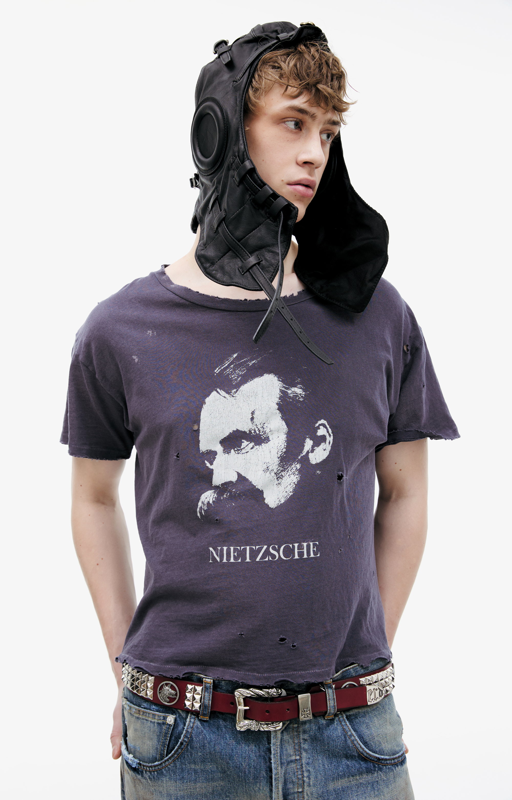 ピンズ・ピンバッジ・缶バッジ Enfants Riches Deprimes 21SS Tee Buy Enfants Riches Déprimés men purple nietzsche t-shirt for