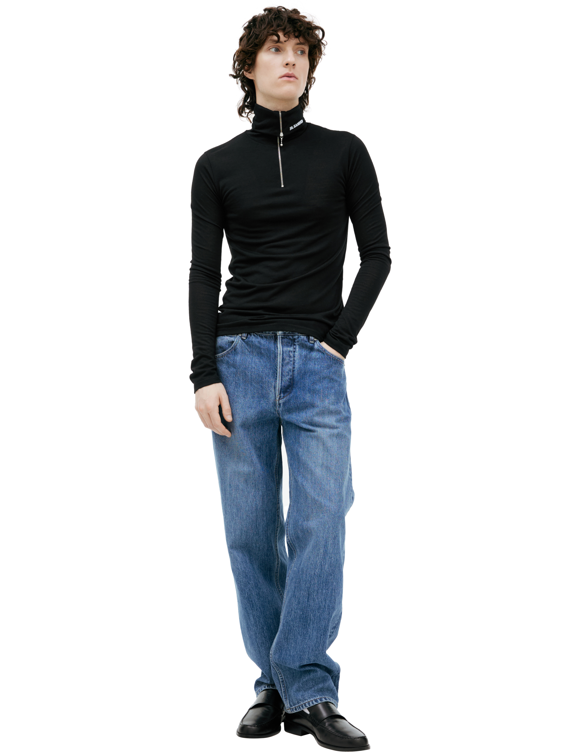 Zippered turtleneck