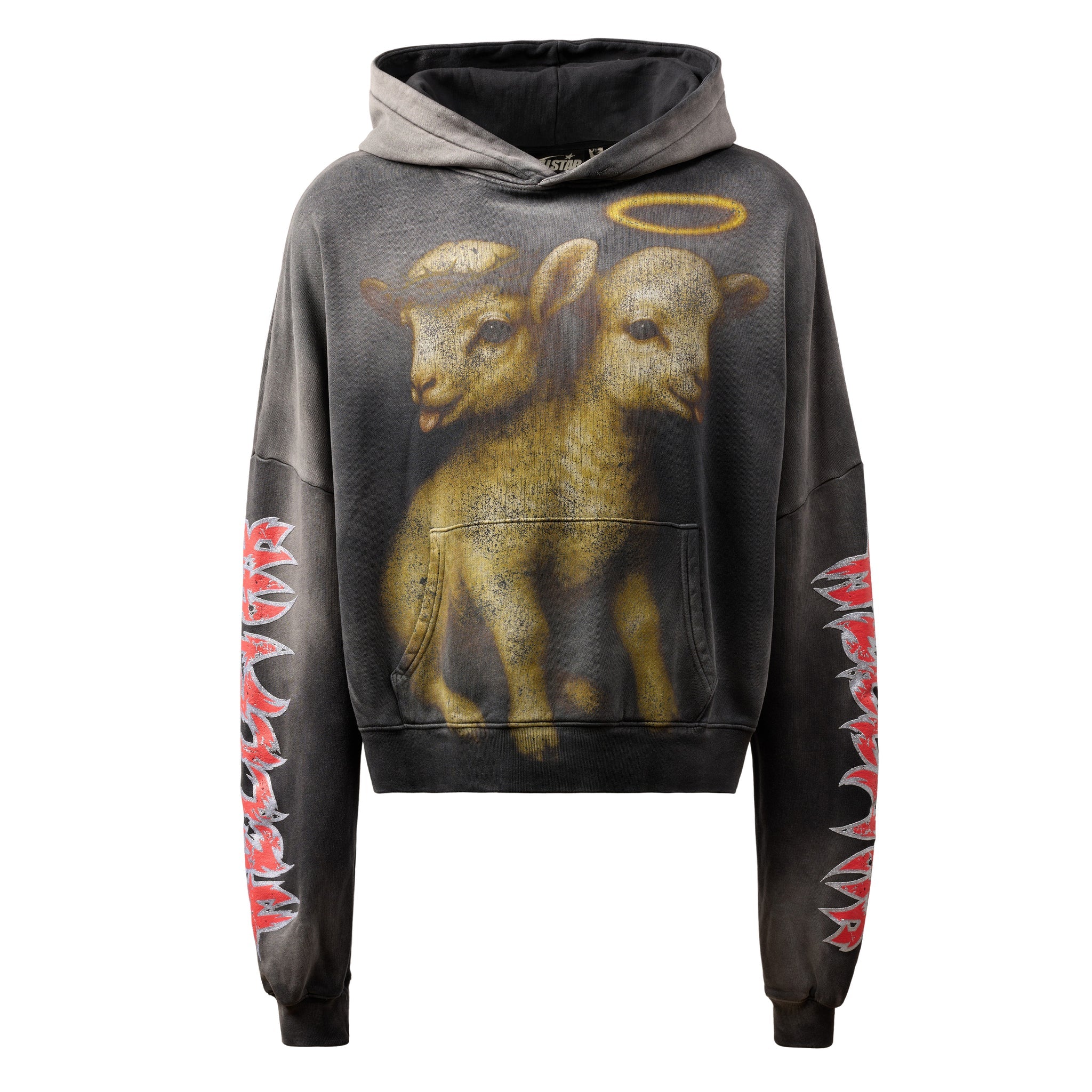 Buy Hellstar men lamb hoodie for $450 online on SV77, HSSS26HO3/BLK