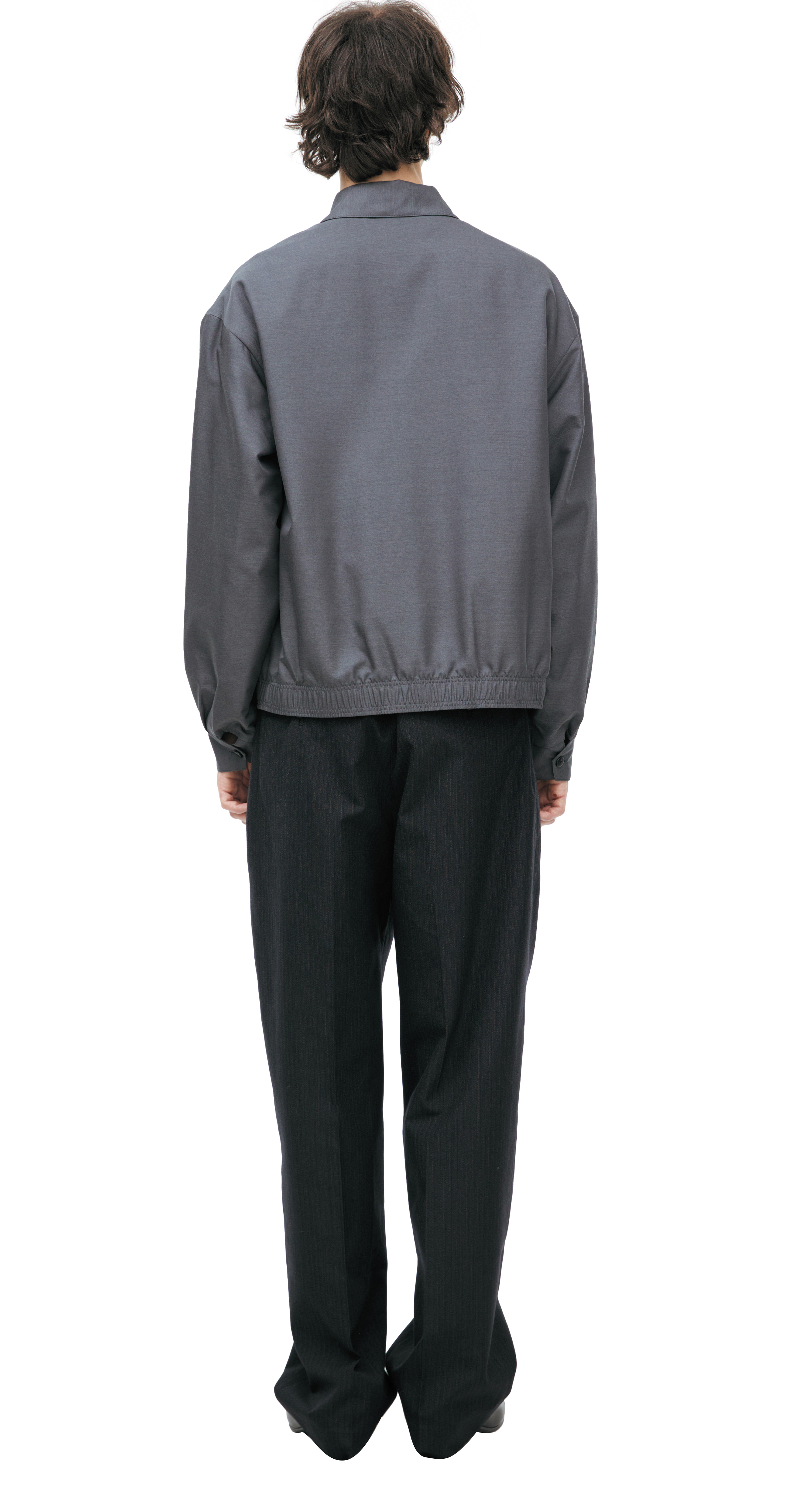 Buy visvim men grey charcoal kluane swing jacket for $2,715 online