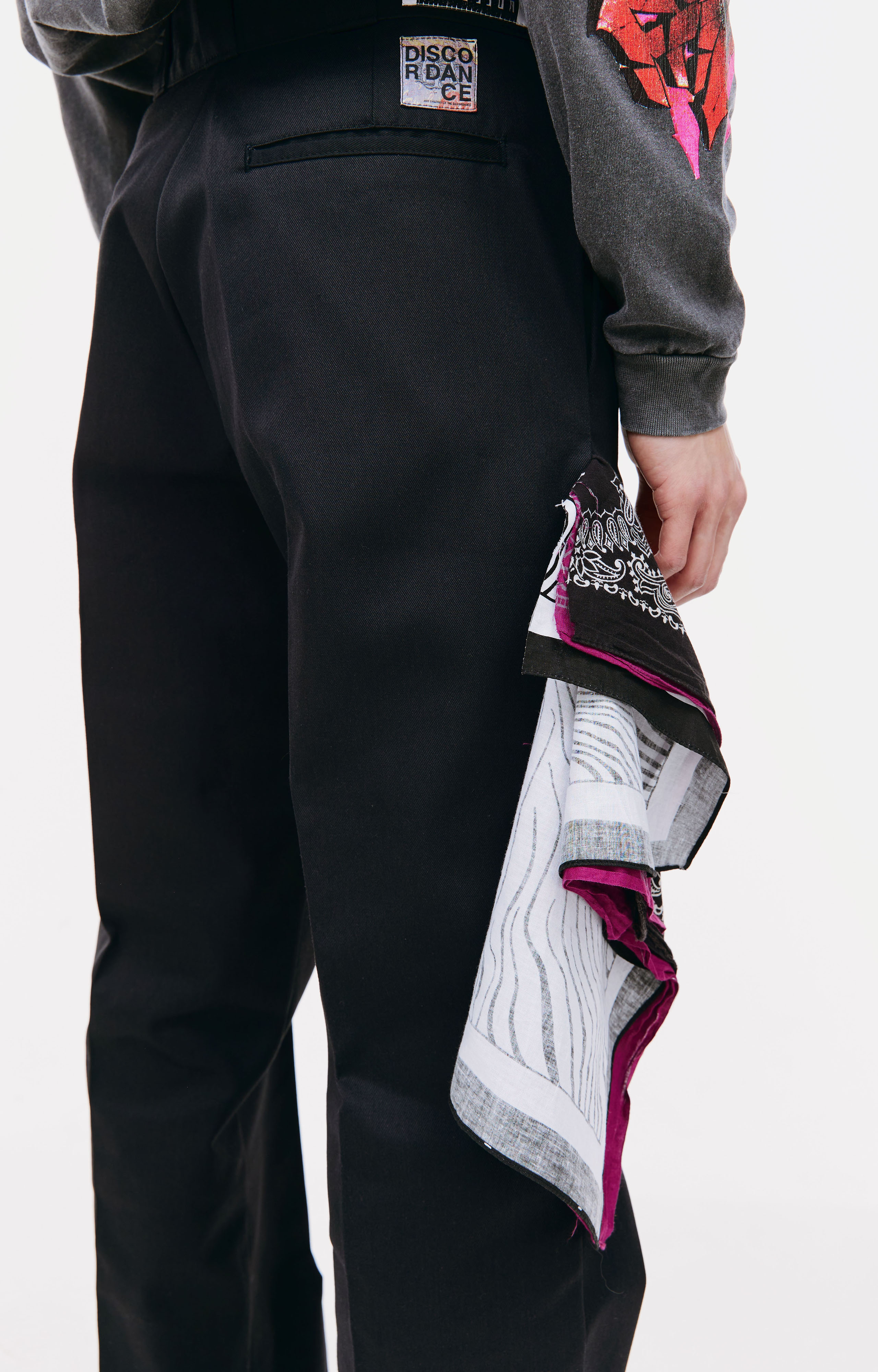 Buy Children of the discordance men black trousers with