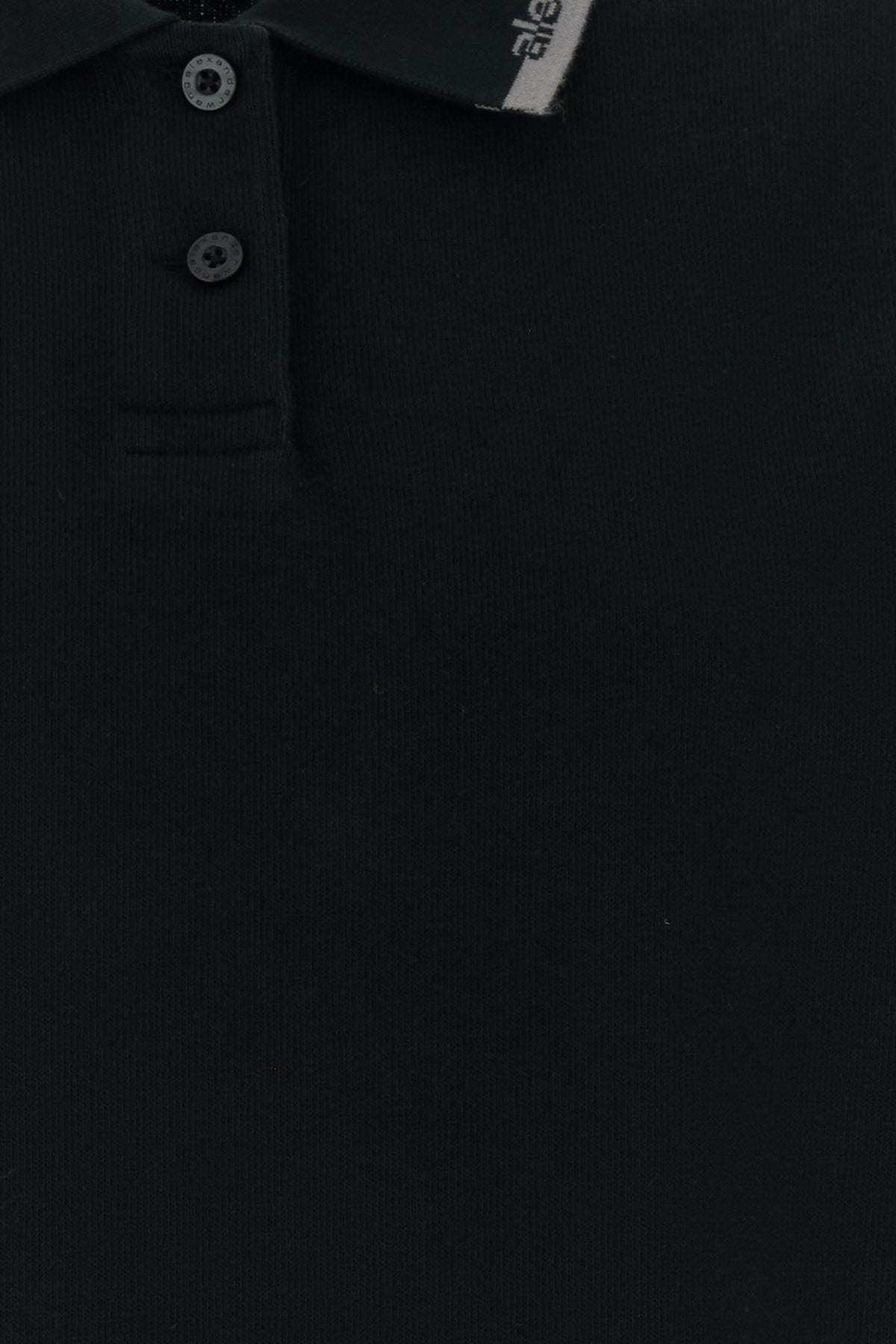 Alexander Wang Relaxed Mini Polo Dress In Black