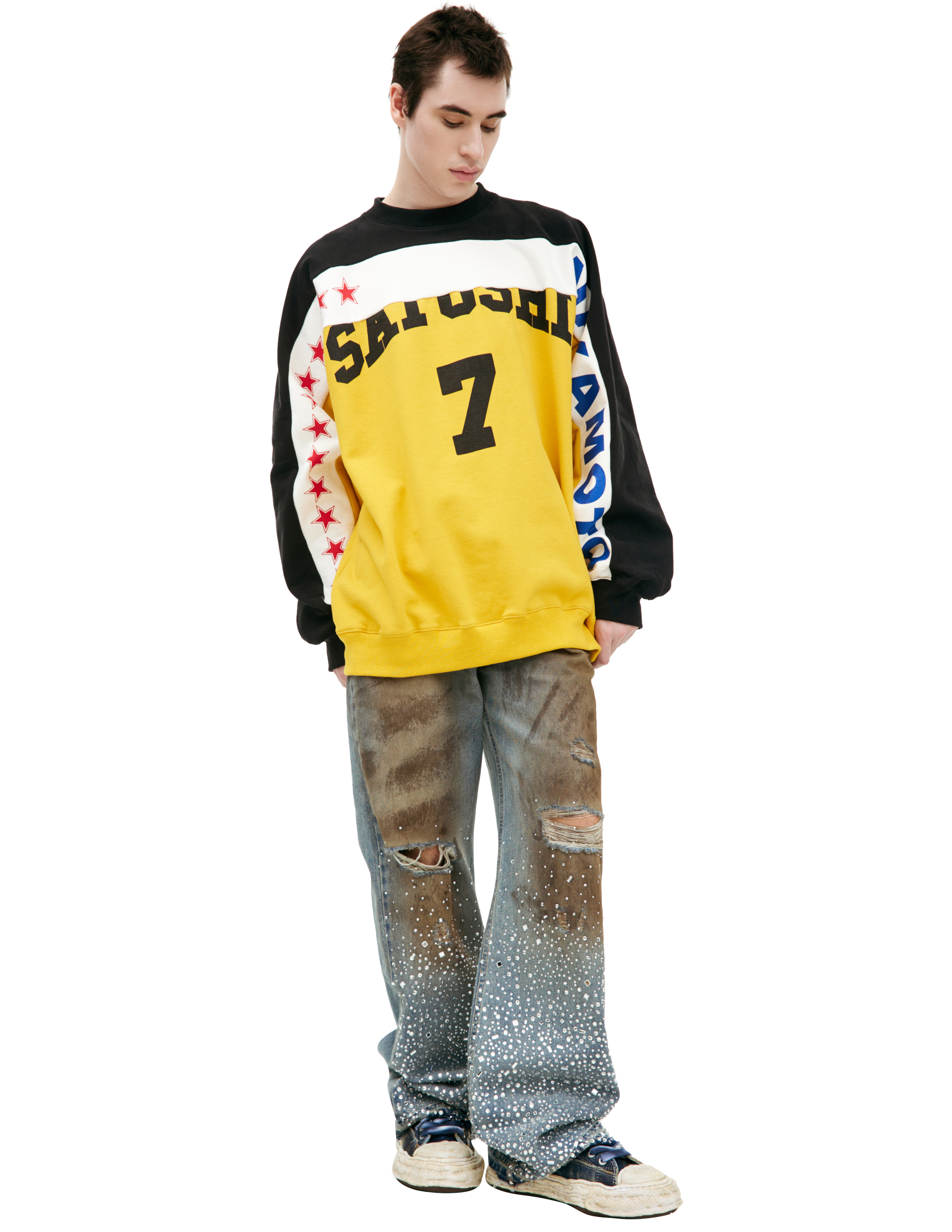 SATOSHI NAKAMOTO YELLOW LOGO SWEATSHIRT