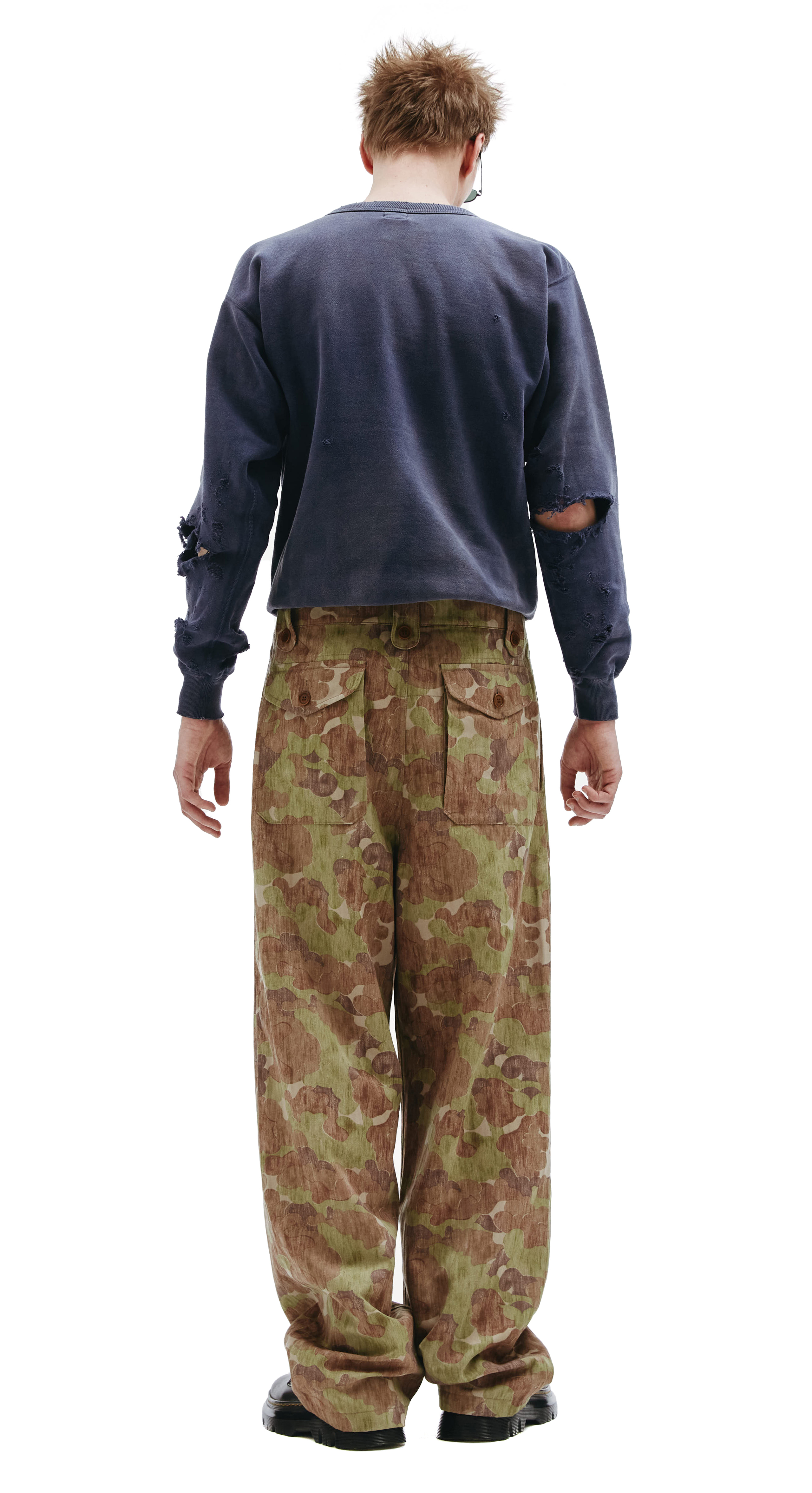 Coronel camo trousers with patch pockets