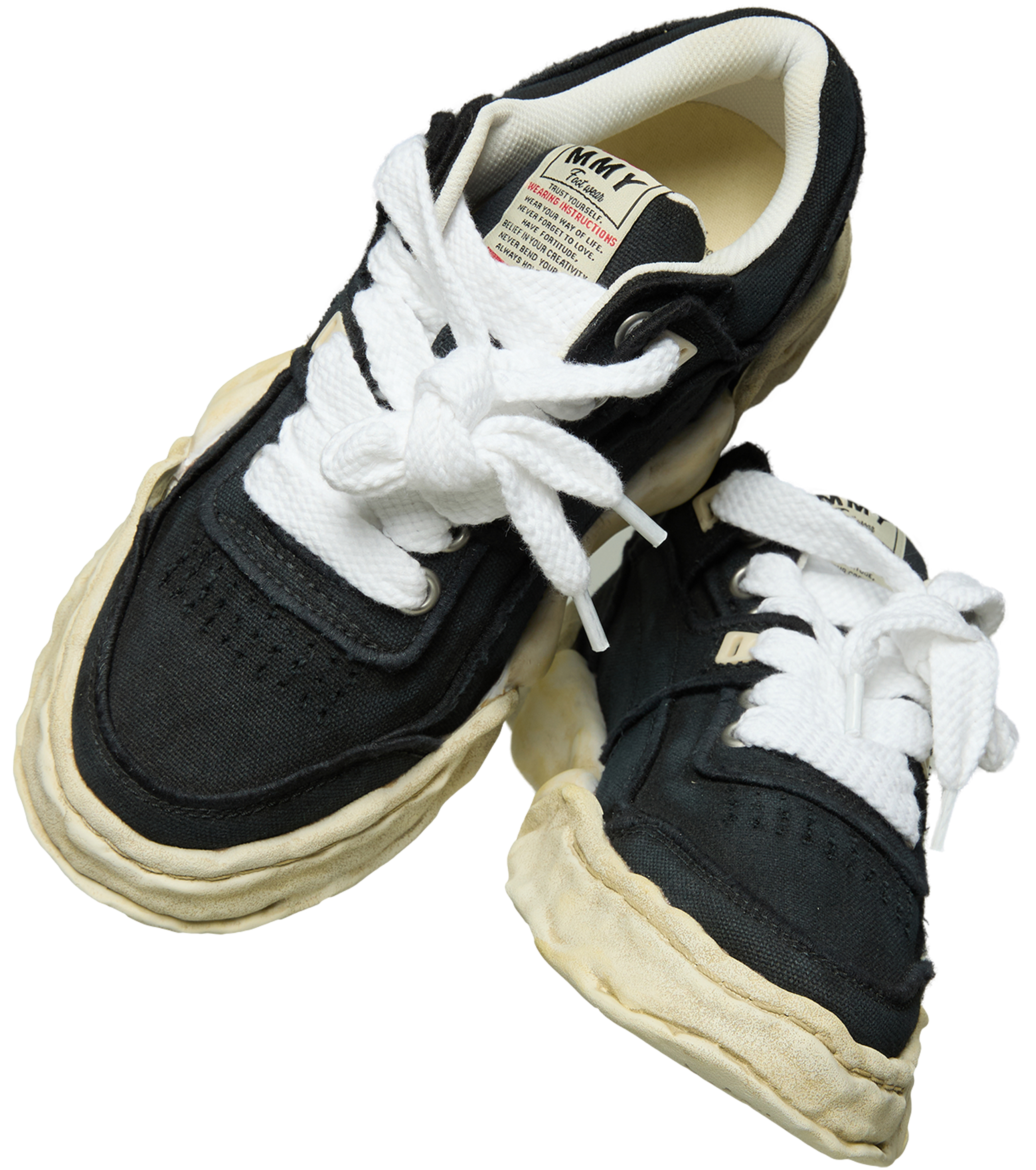 Buy Maison Mihara Yasuhiro women black parker og sole sneakers for