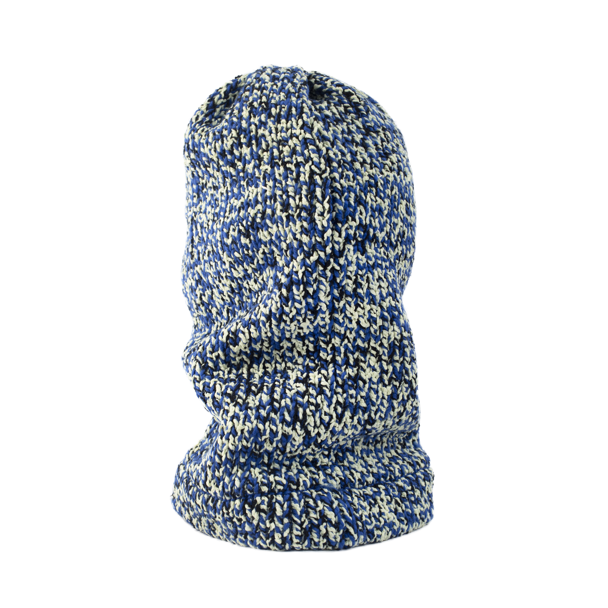 Buy Maison Margiela men blue wool-blend balaclava for $294