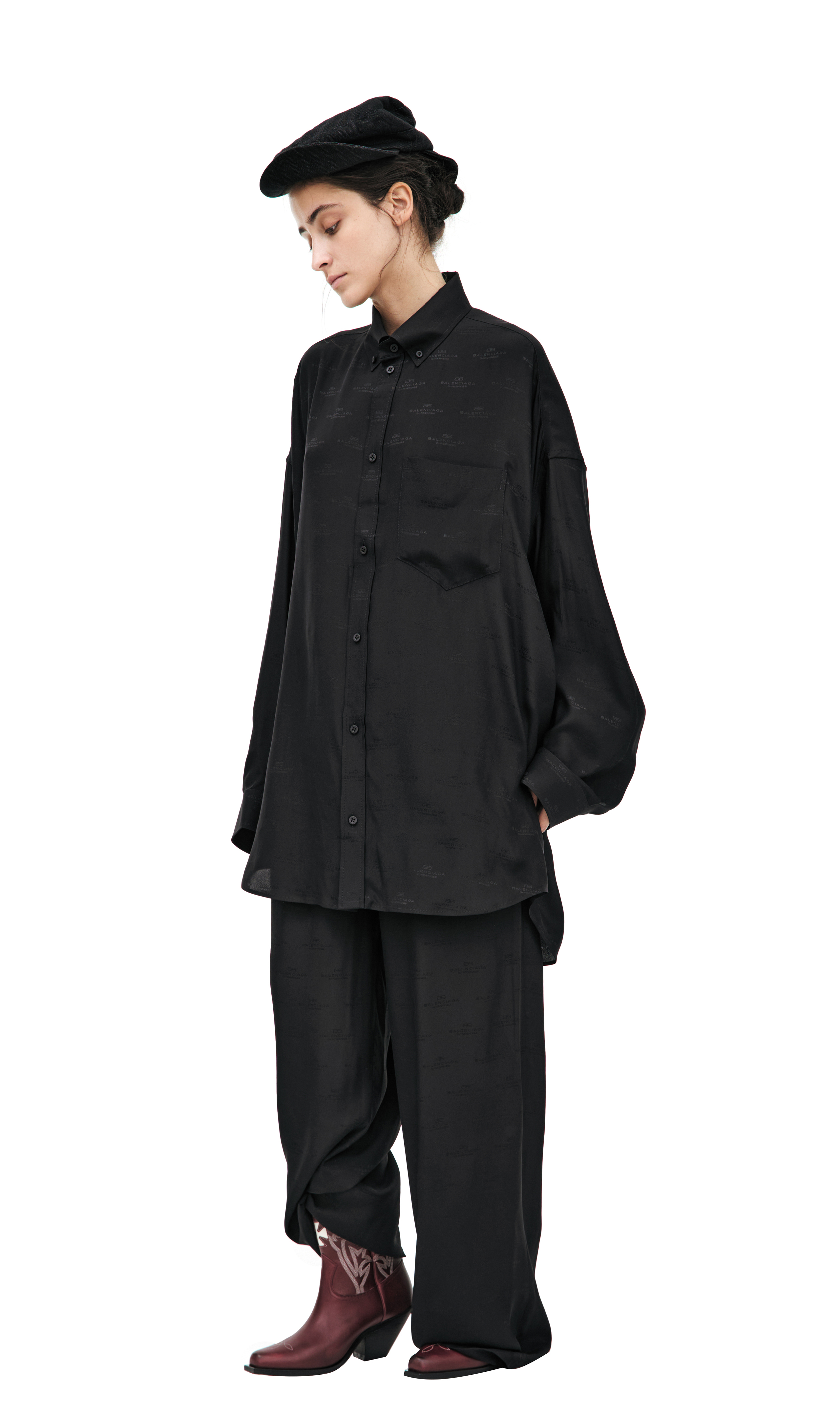 Balenciaga Monoprint silk shirt