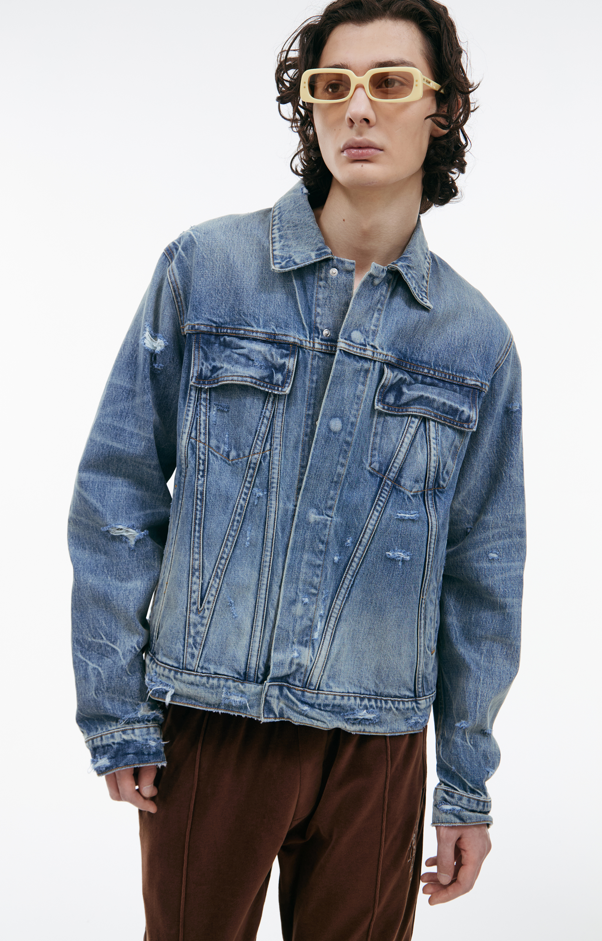 アミリ ジャケット AMIRI アミリ REVERSIBLE TRUCKER BOMBER リバーシブル