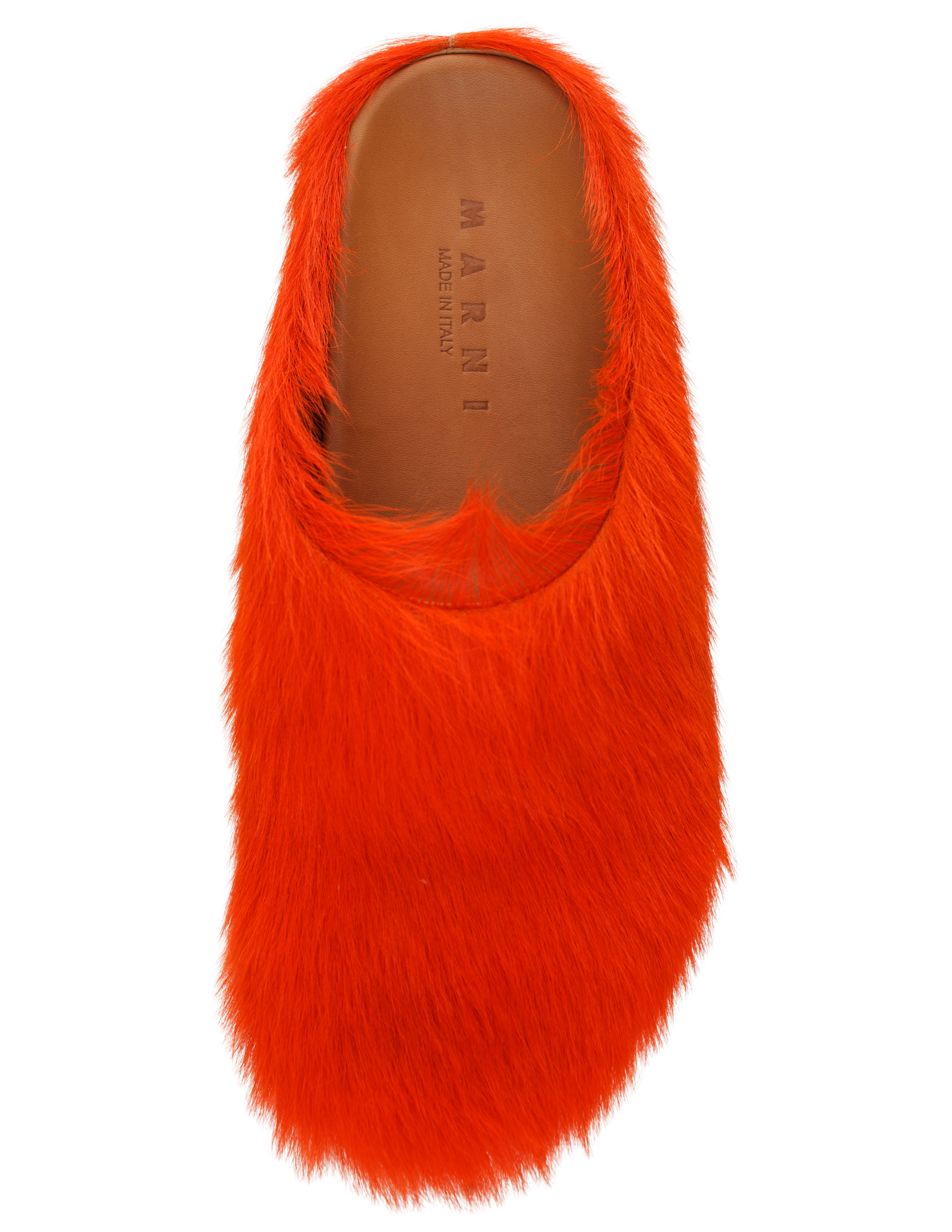 Shop Marni Fussbett Mules In Orange