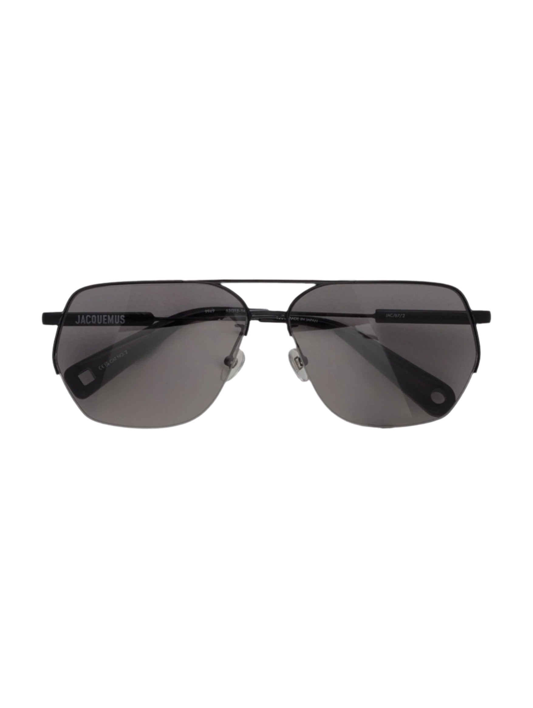 Buy JACQUEMUS men x linda farrow aviator sunglasses for $430