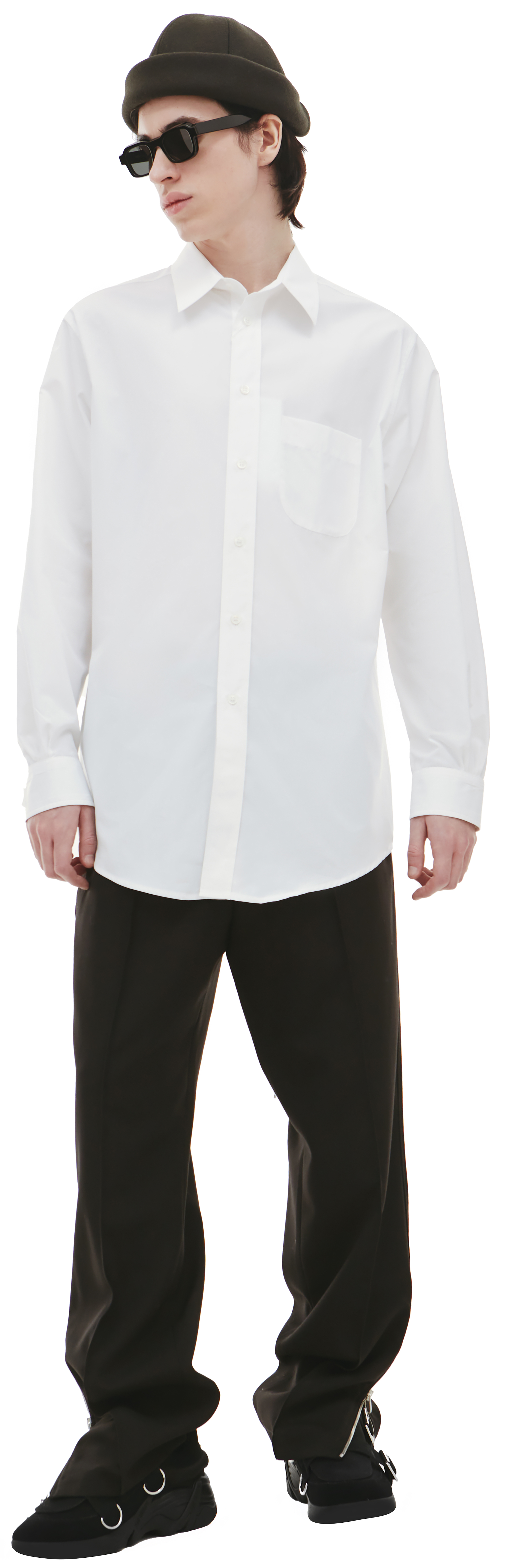 Buy Maison Margiela men white oversize cotton shirt for $670 online