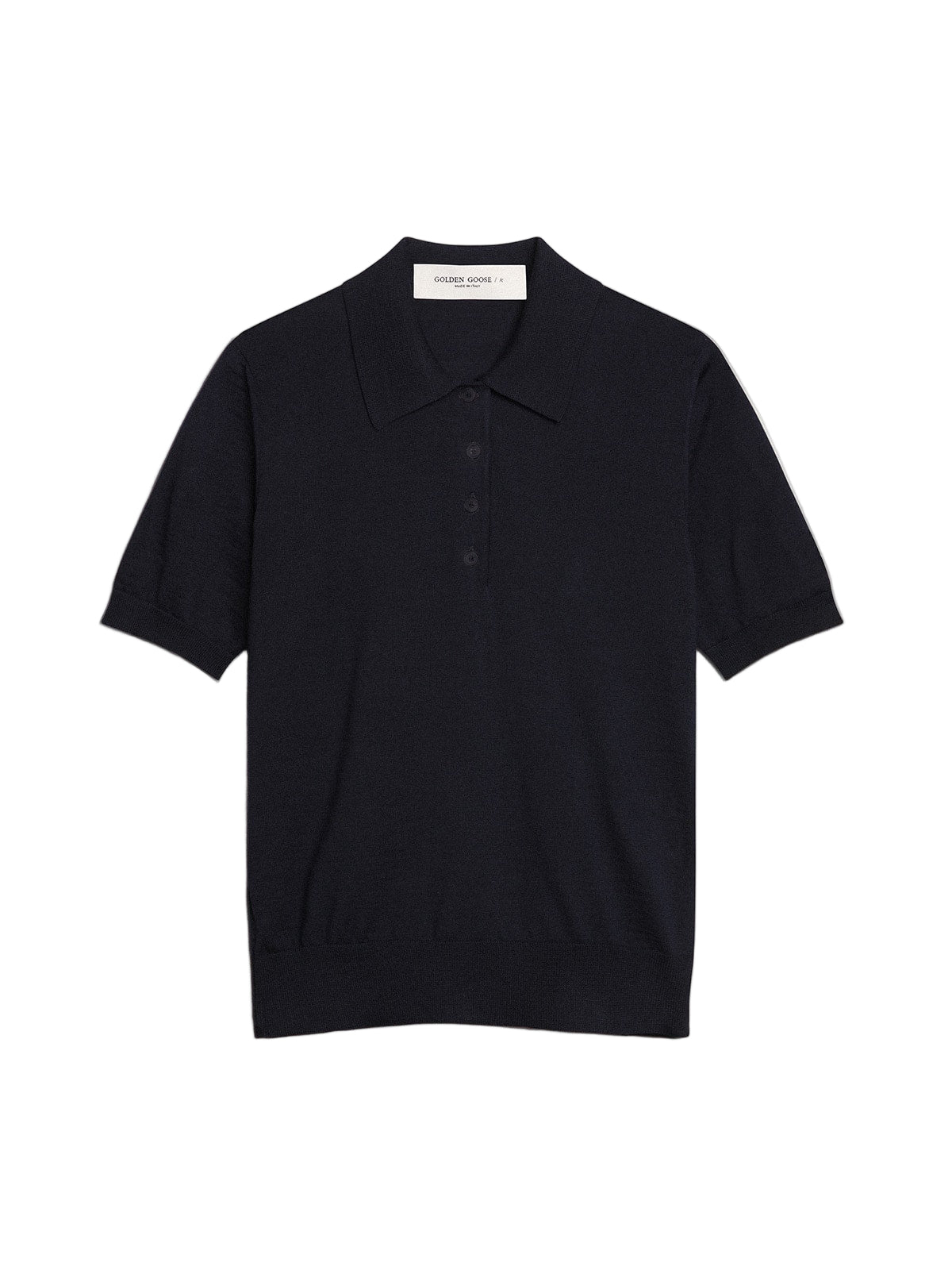 Golden Goose Women's Wool Polo Shirt In Blue