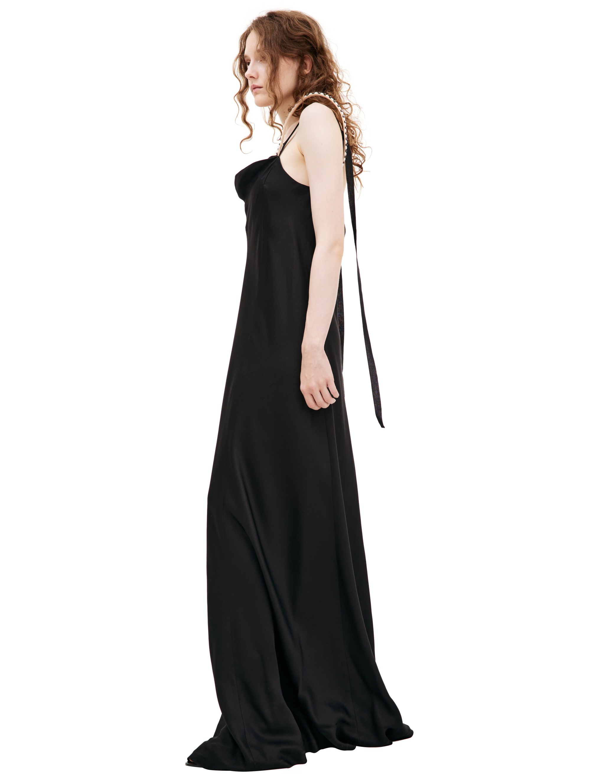 Shop Maison Margiela Black Maxi Dress