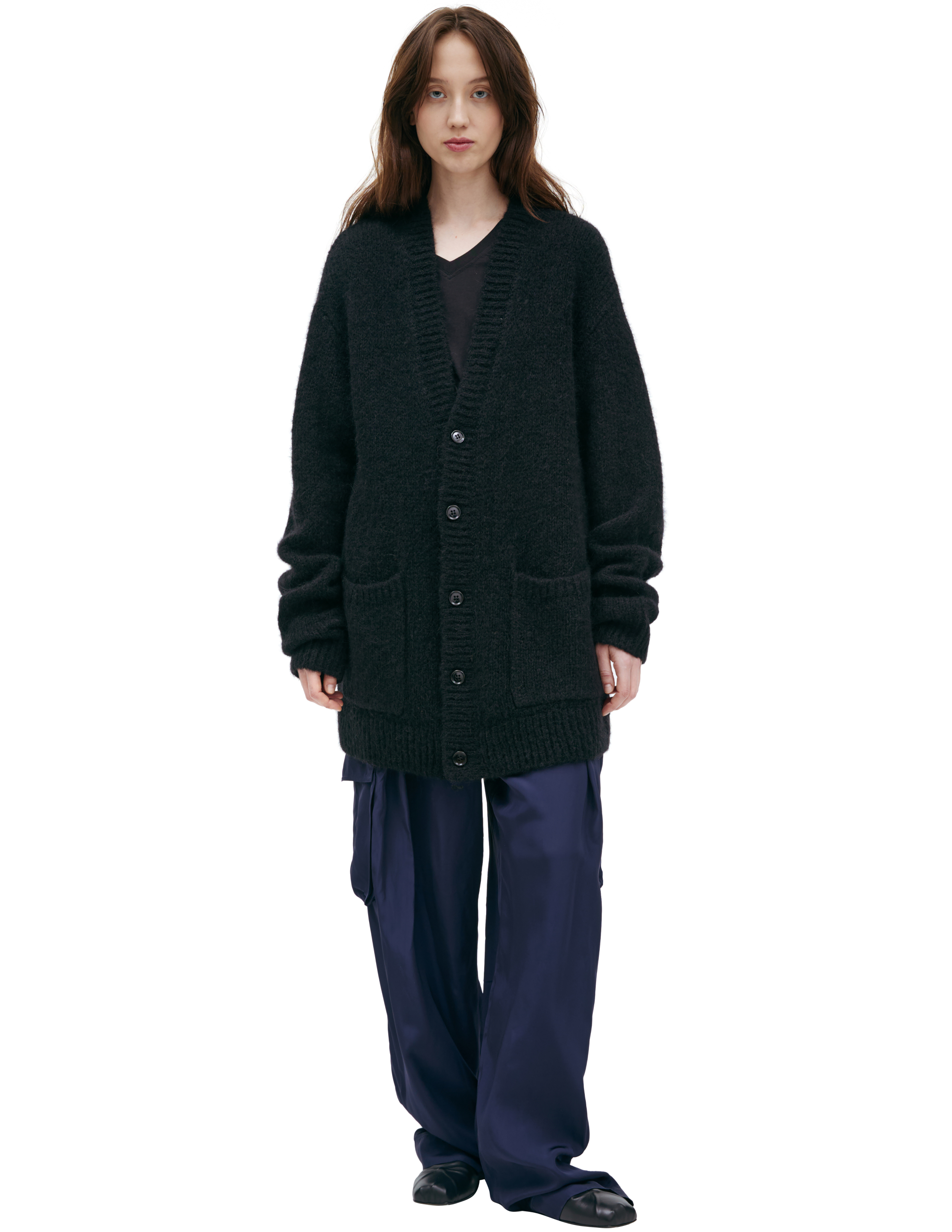Knitted wool cardigan