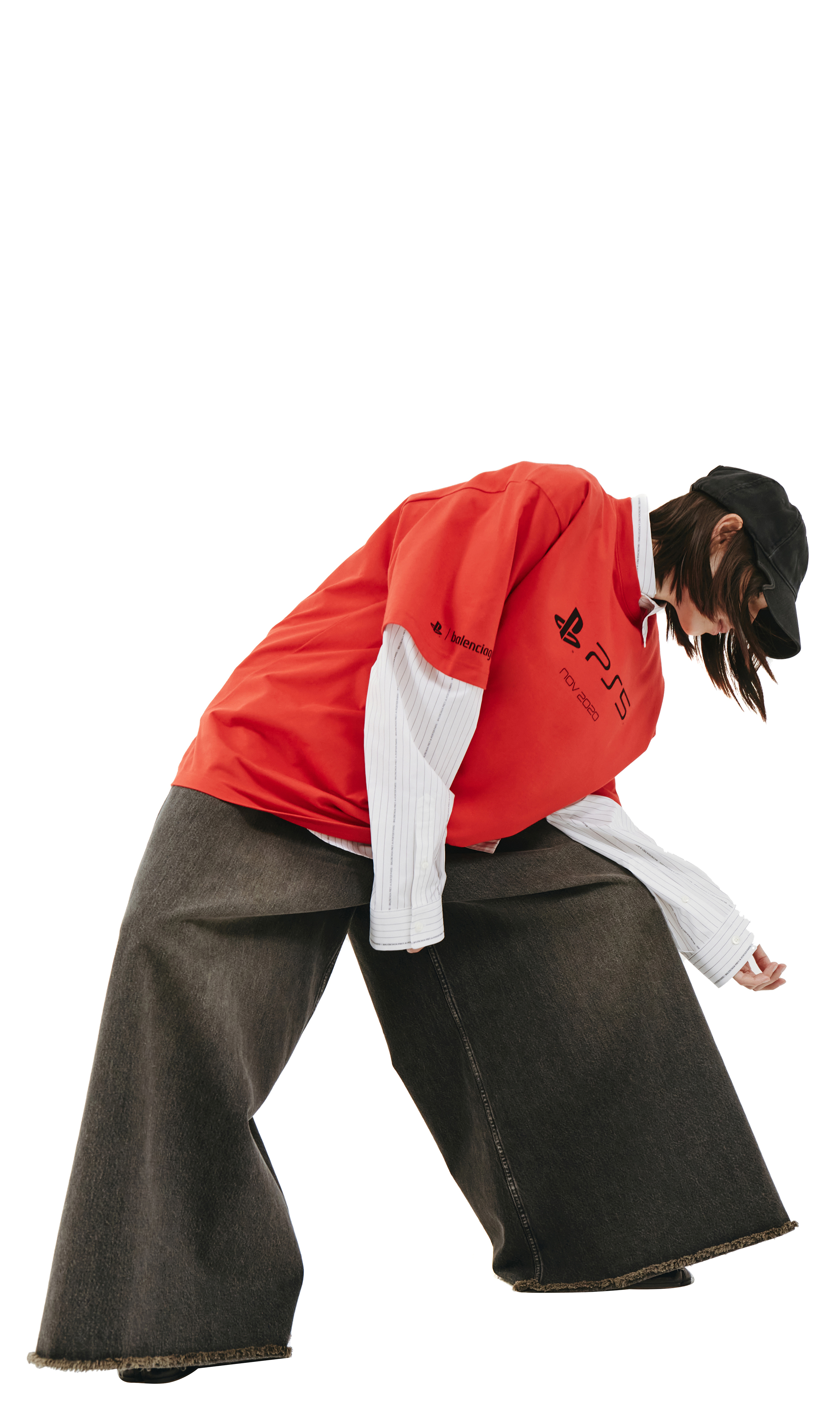 Buy Balenciaga women playstation t-shirt in red for $424 online on