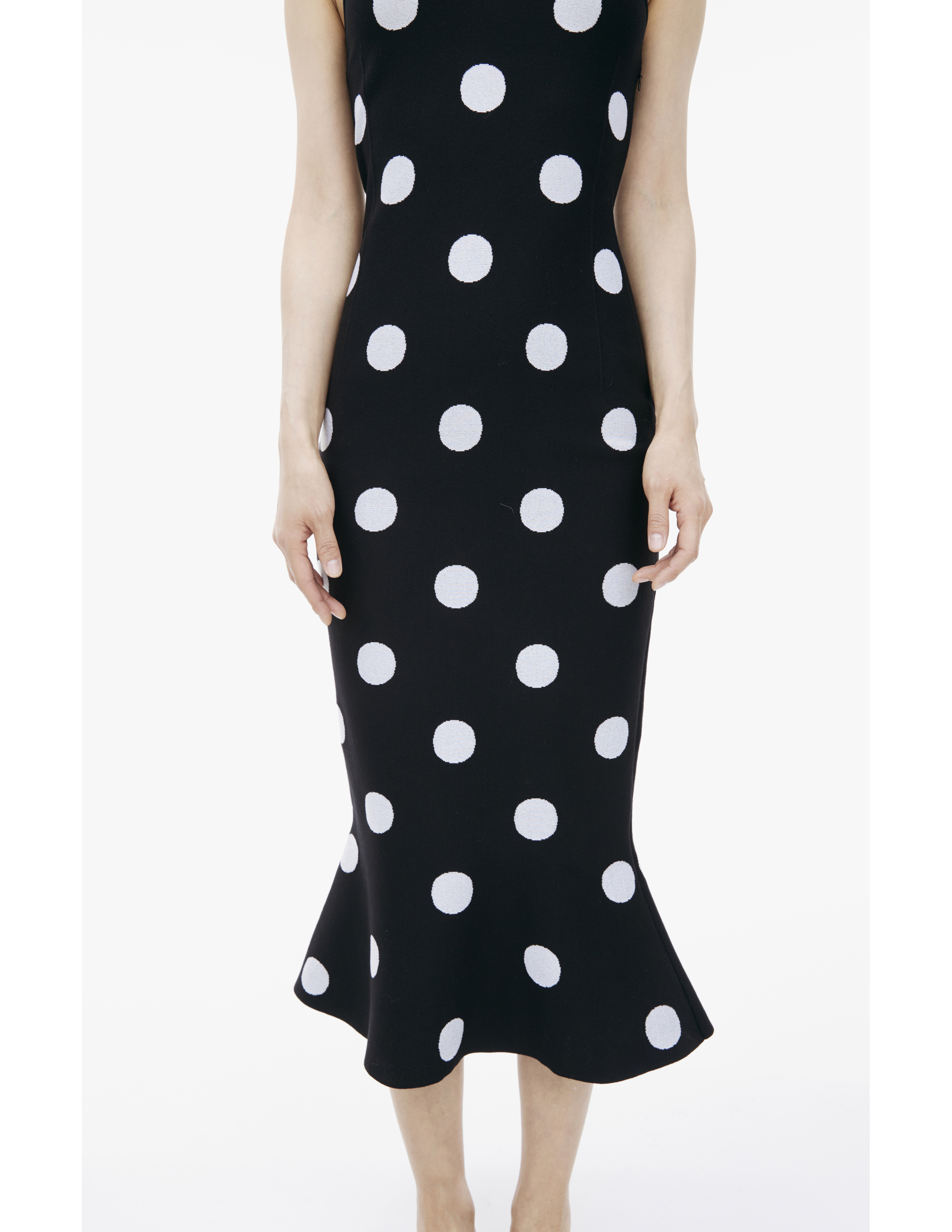 Shop Marni Monoprint Midi Dress In Black