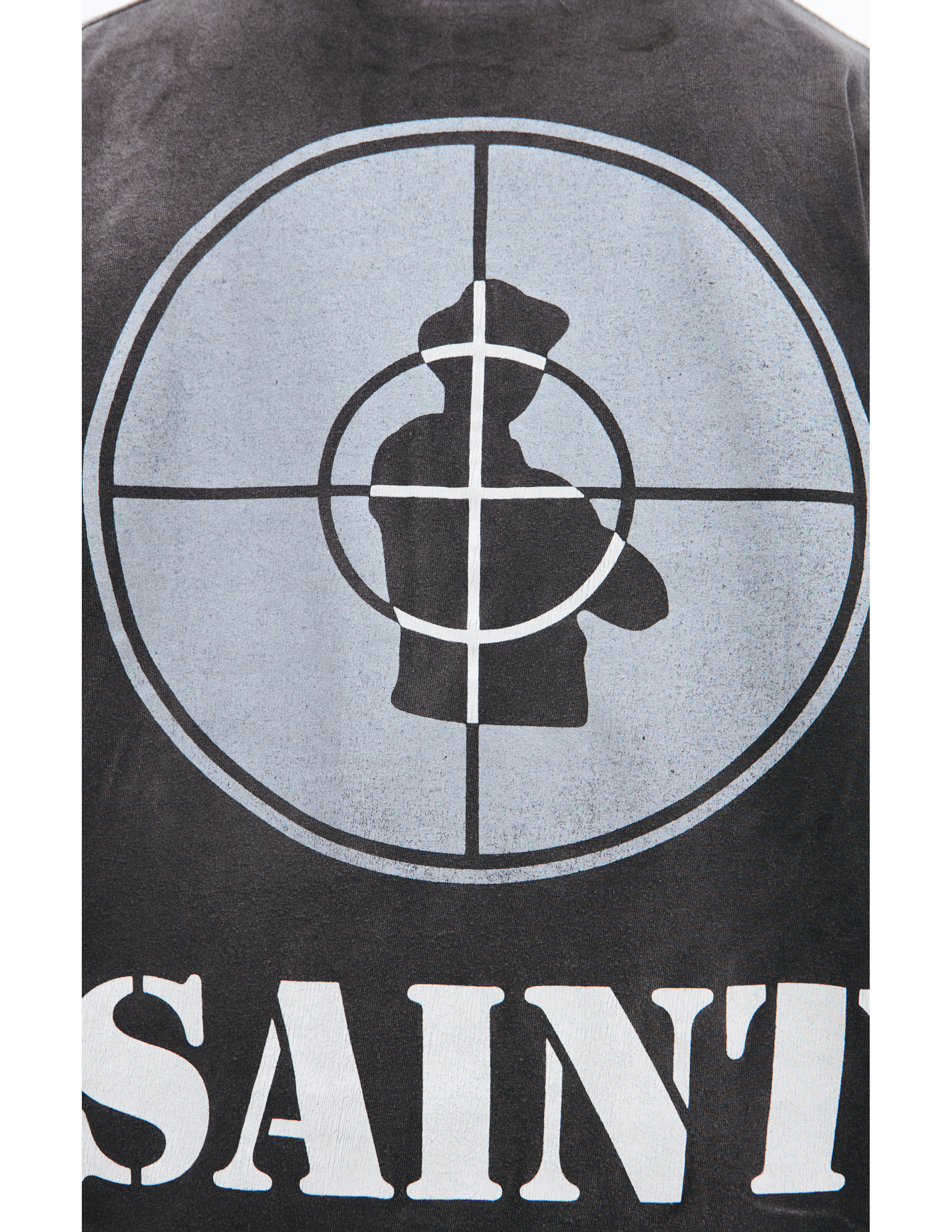 Saint Mxxxxxx X Public Enemy T-shirt In Grey
