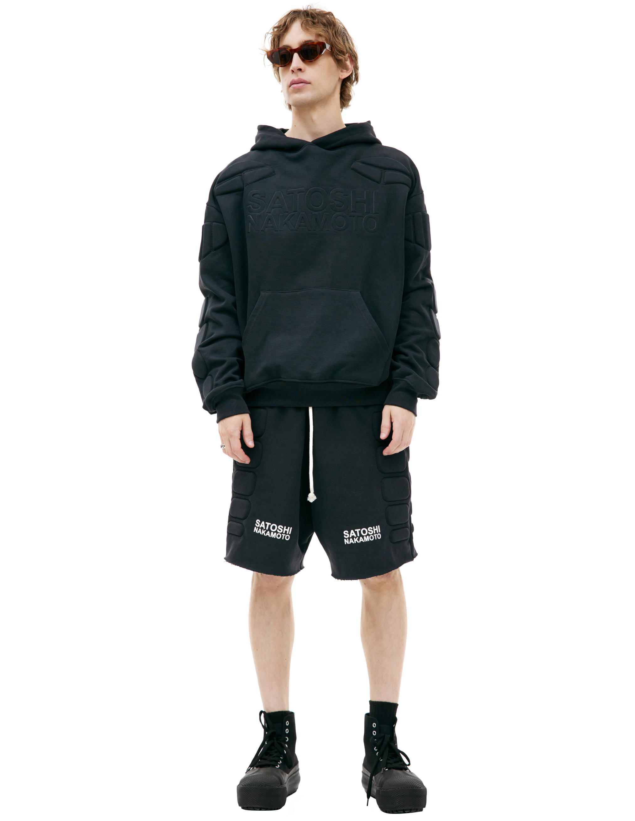 Buy Satoshi Nakamoto women black moto hoodie for $960 online Buy Satoshi Nakamoto women black moto hoodie for $960 online